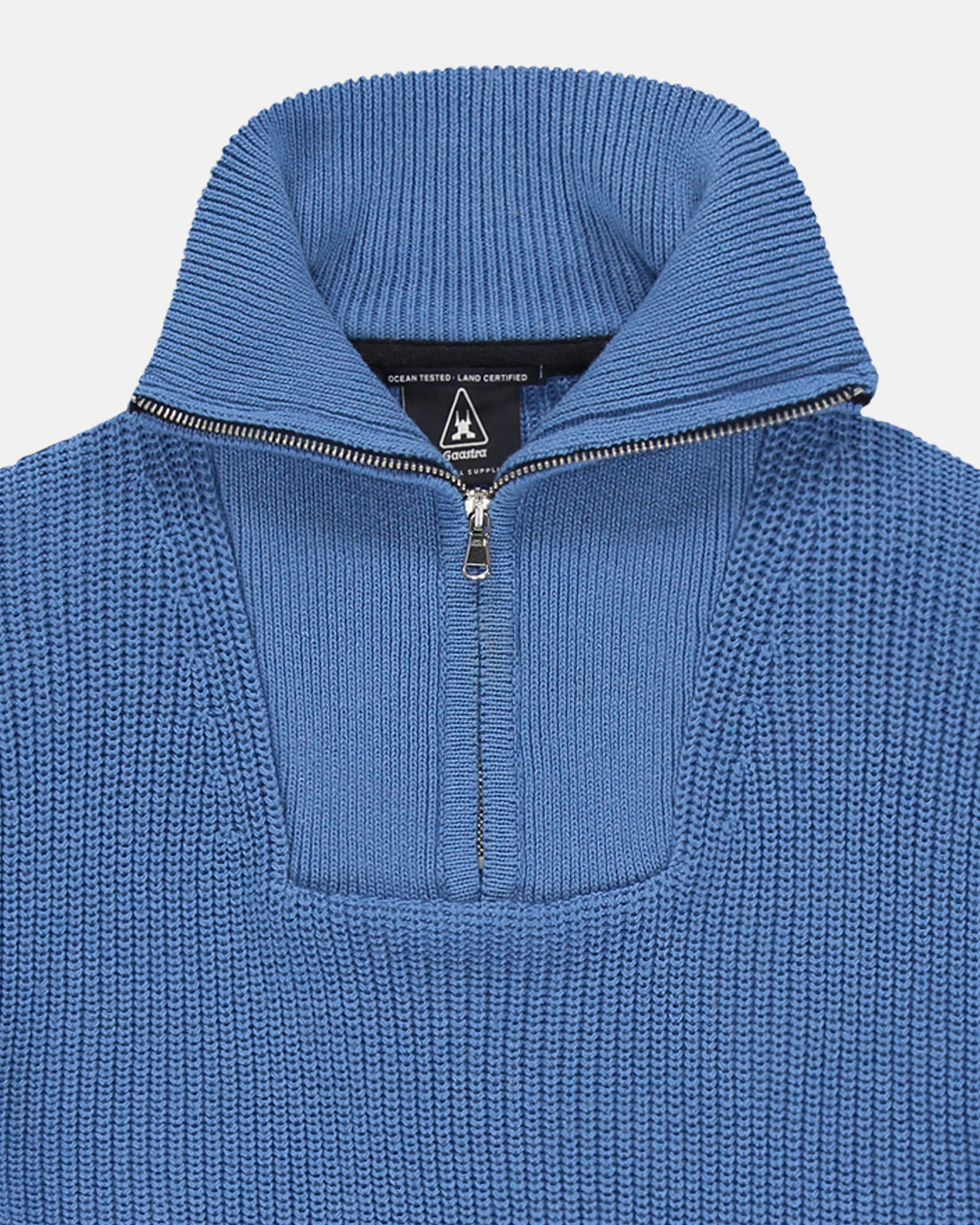 The Snap Pullover with high collar