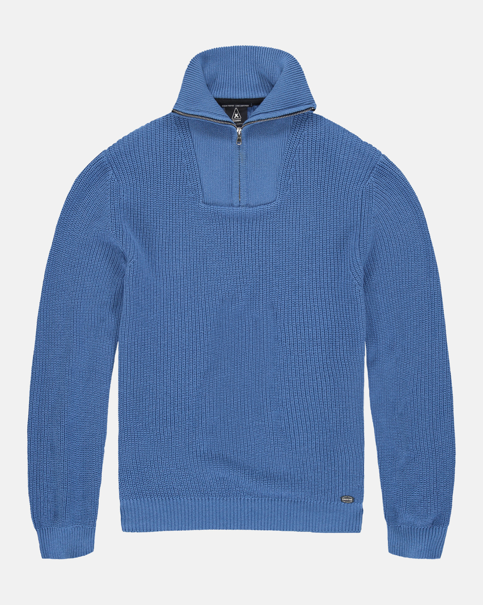 The Snap Pullover with high collar