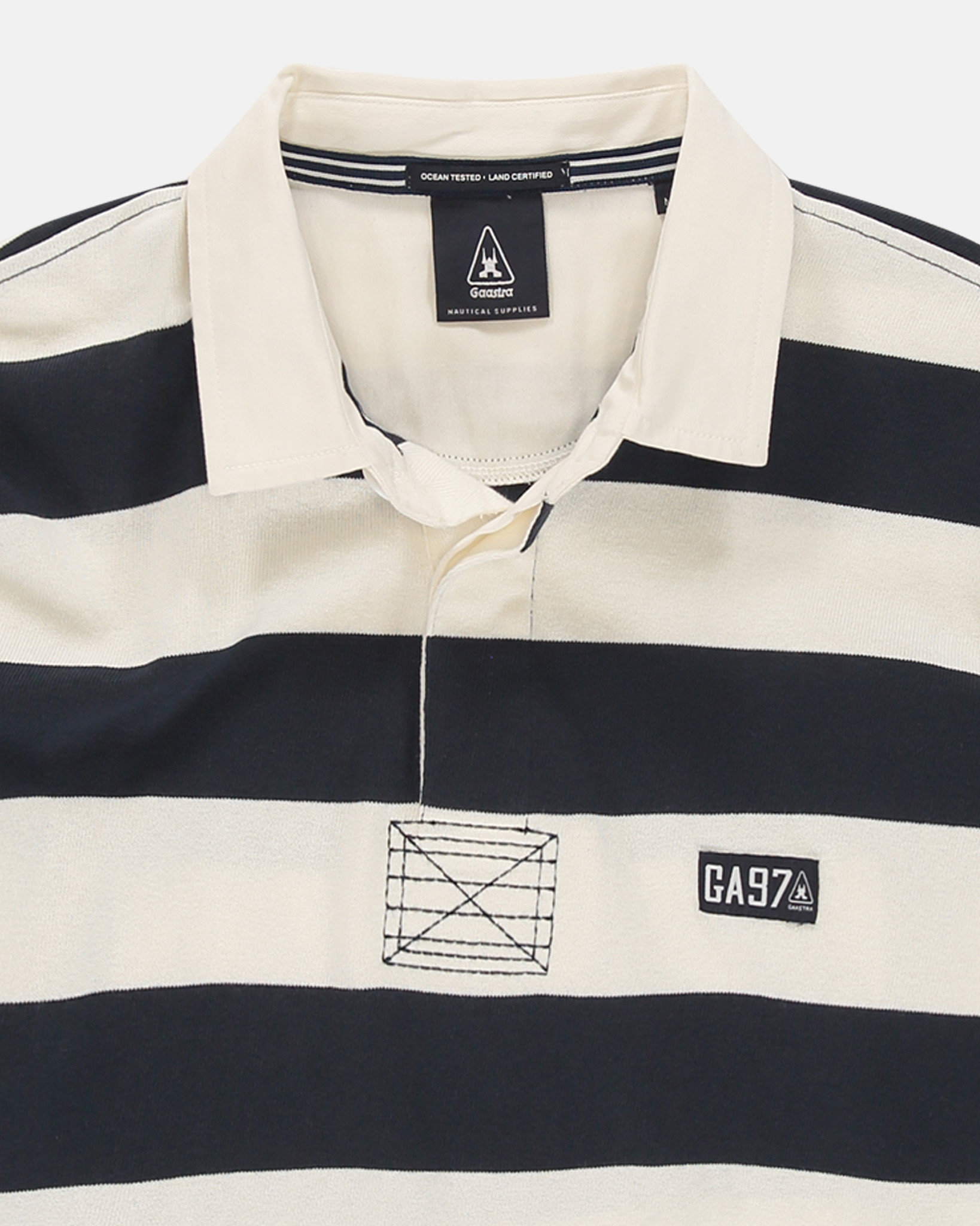 Gestreepte rugby shirt Soap Navy