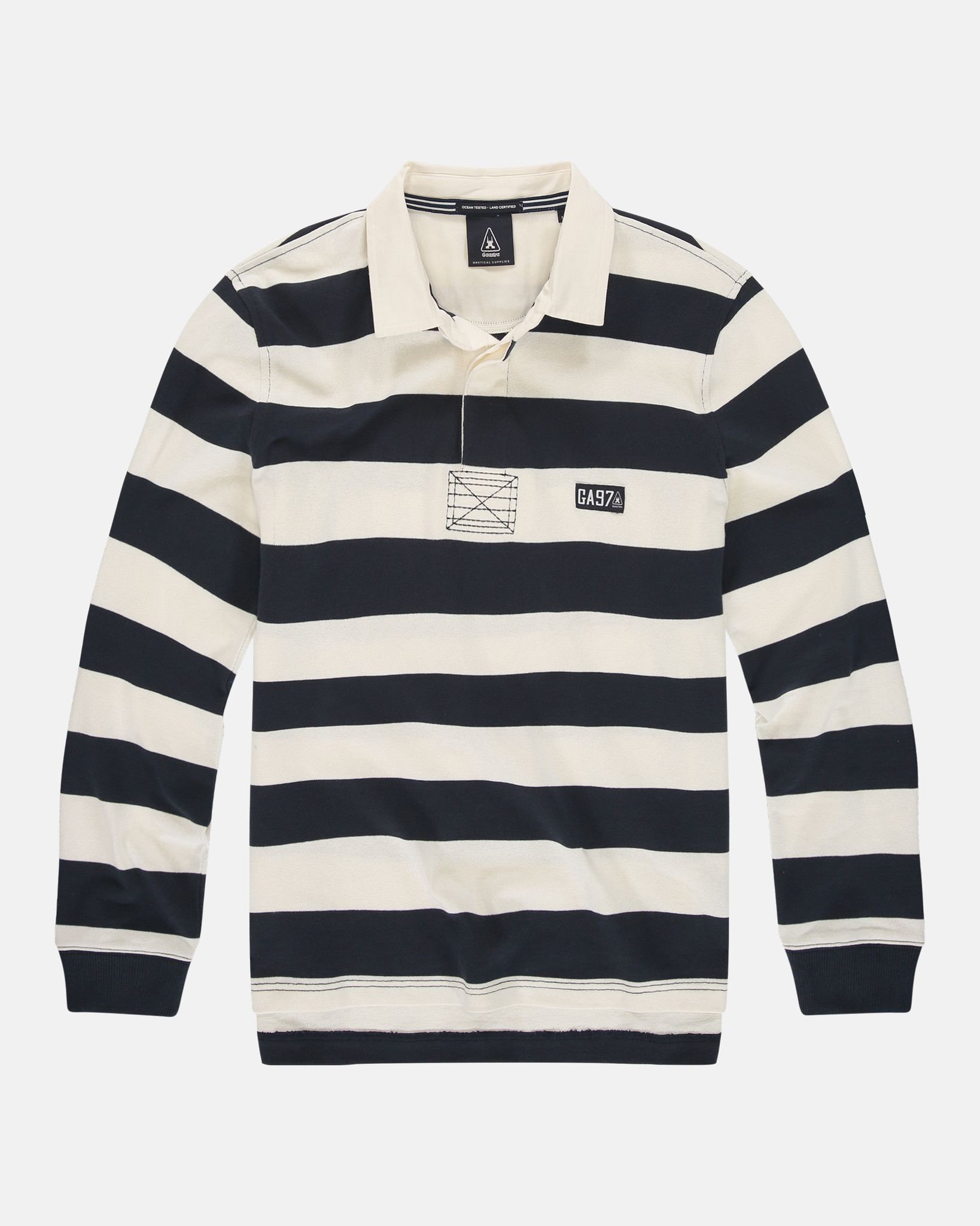 Gestreepte rugby shirt Soap Navy