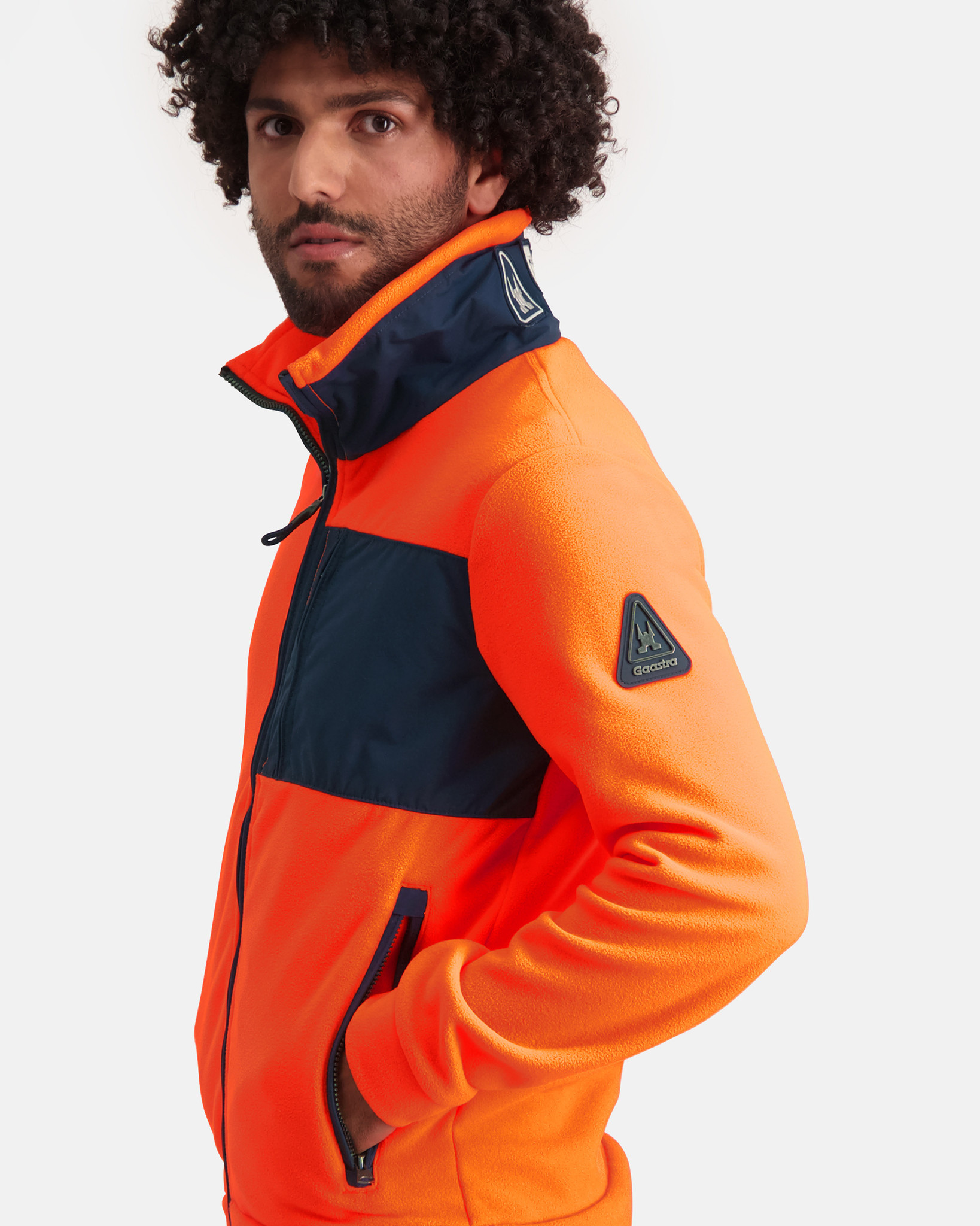 The 100% recycled polyester Viking fleece orange