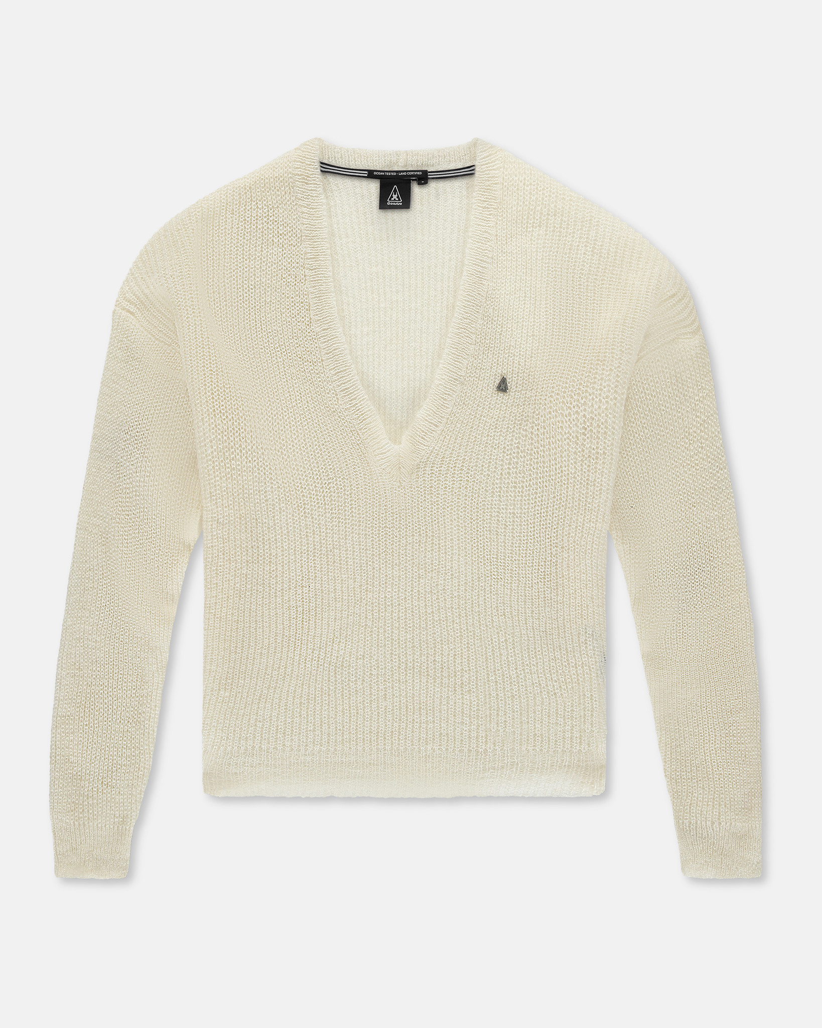 Mohair Blend Passion Pull en tricot Blanc