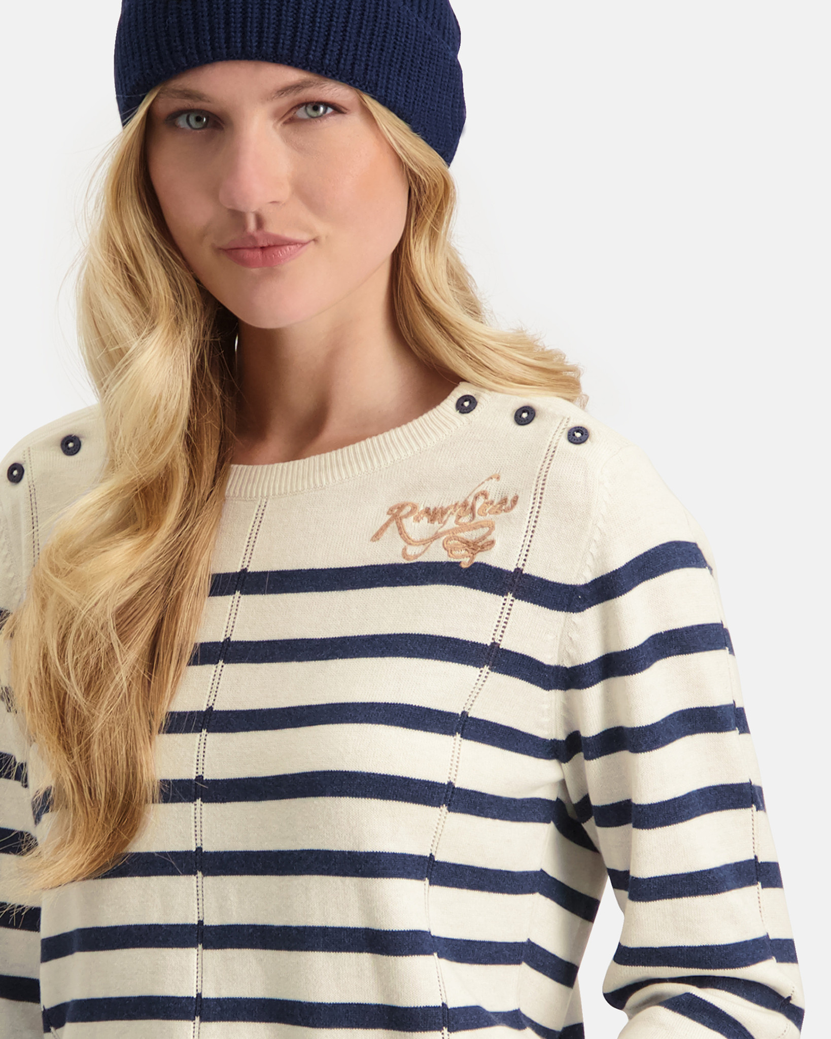 Lightweight cotton striped Emeris pullover 