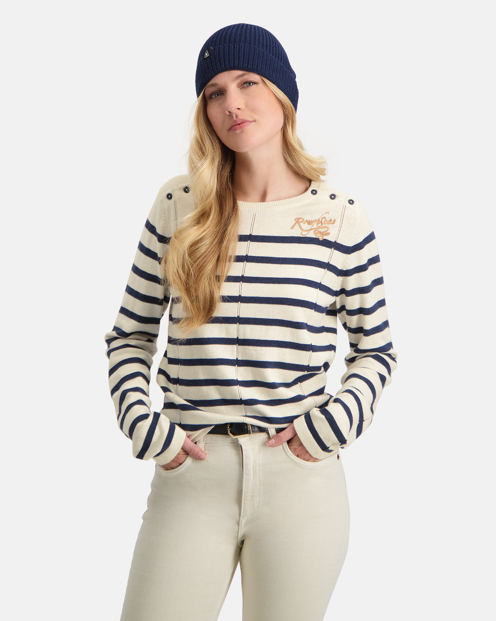 Lightweight cotton striped Emeris pullover 