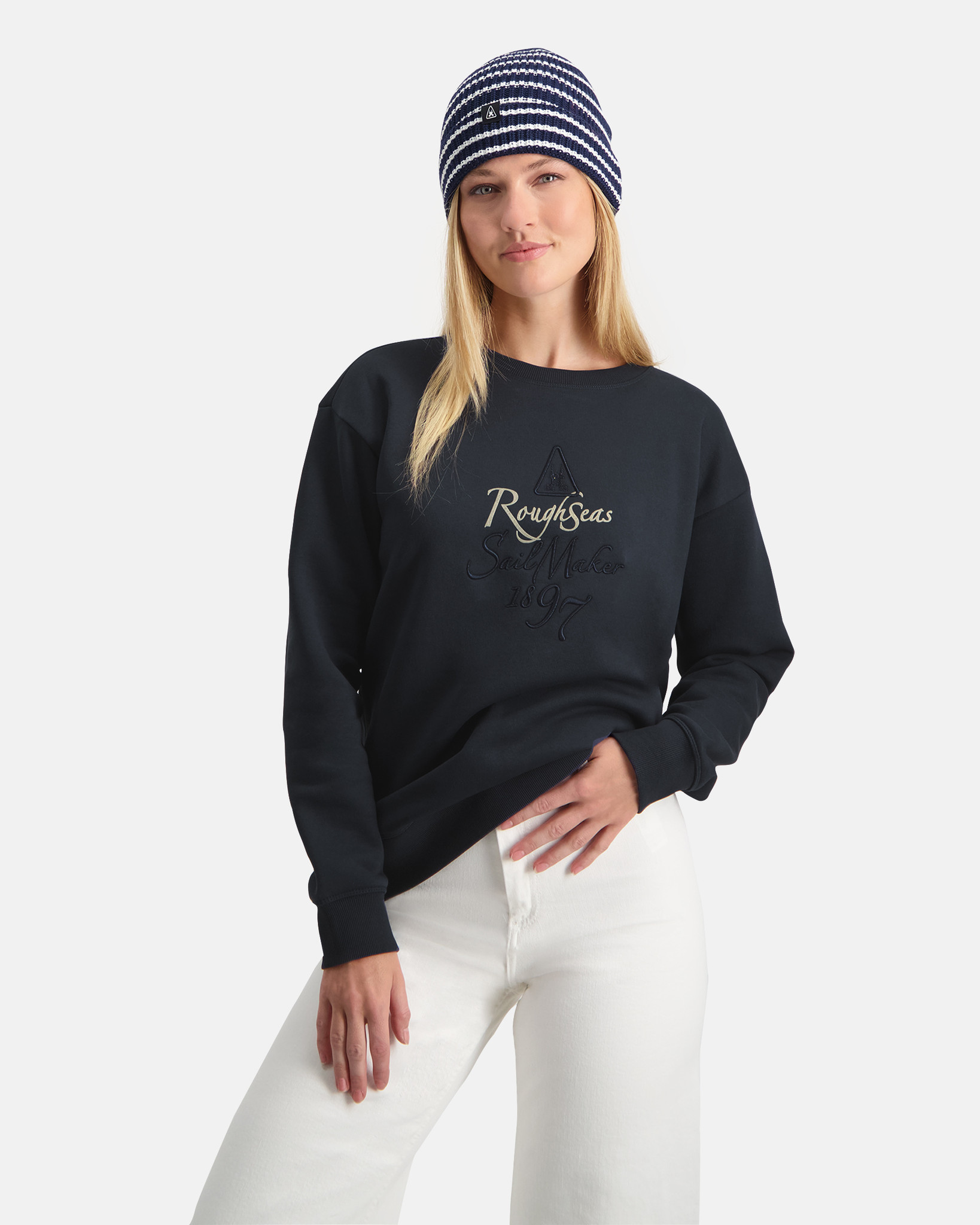 Long sleeved Fairtrade Endorfin sweater Navy