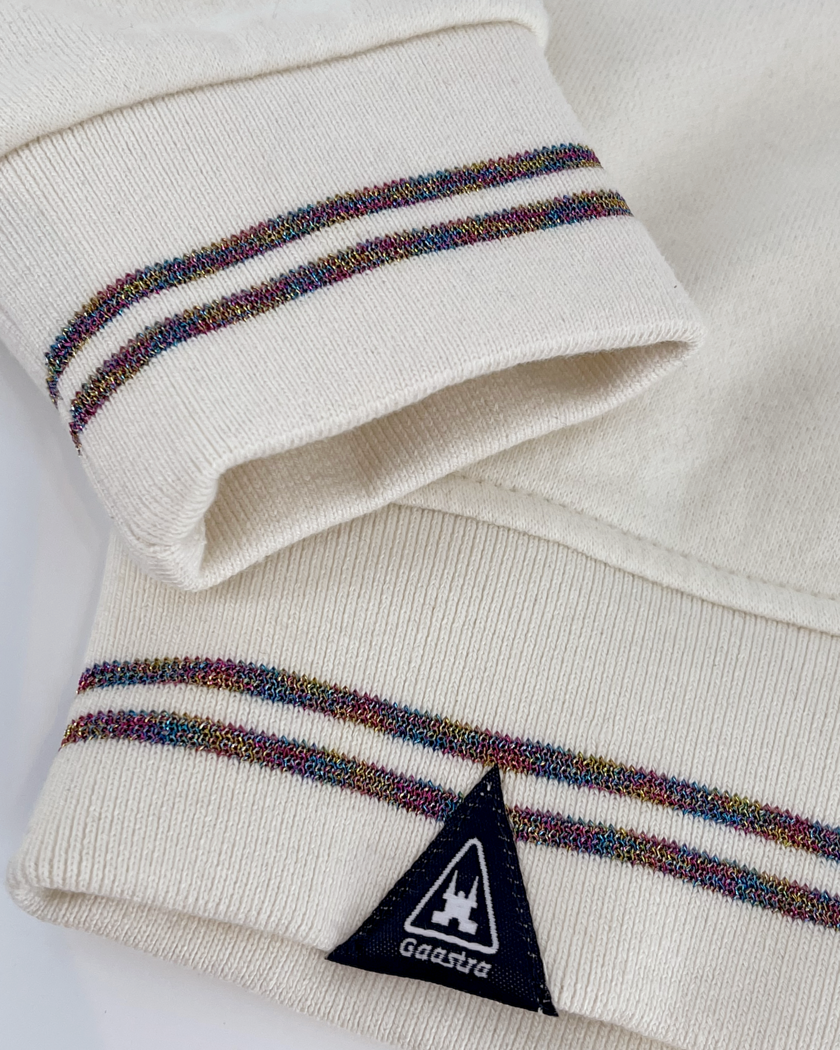 Sweater Equator with glitter branding - Blanc