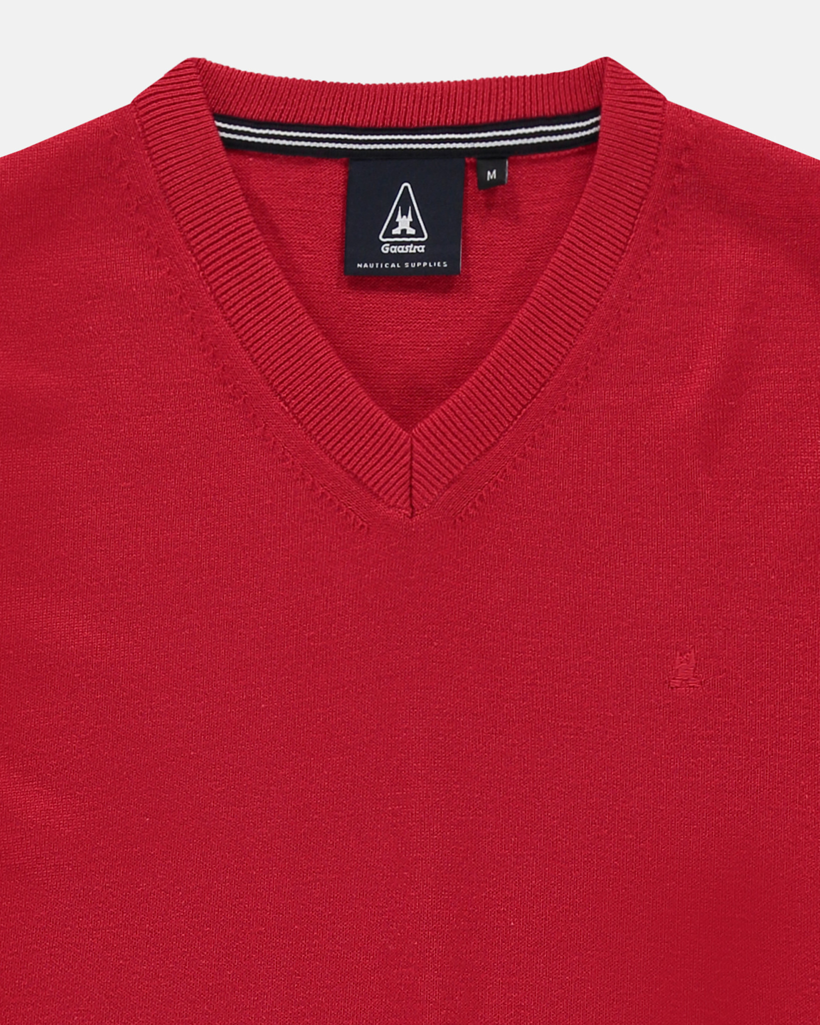 The Schooner V-Neck pullover True Red