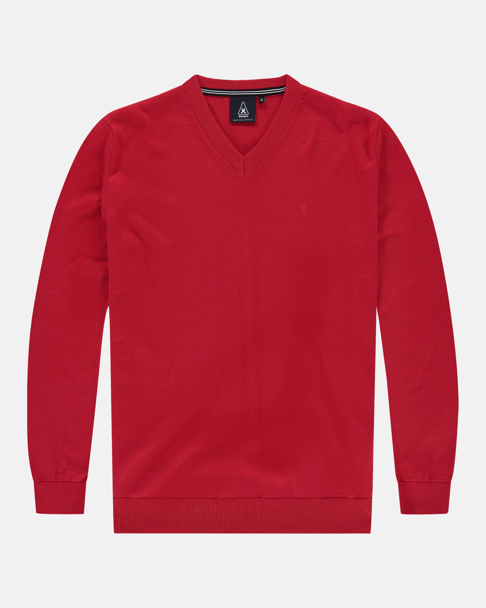 The Schooner V-Neck pullover True Red