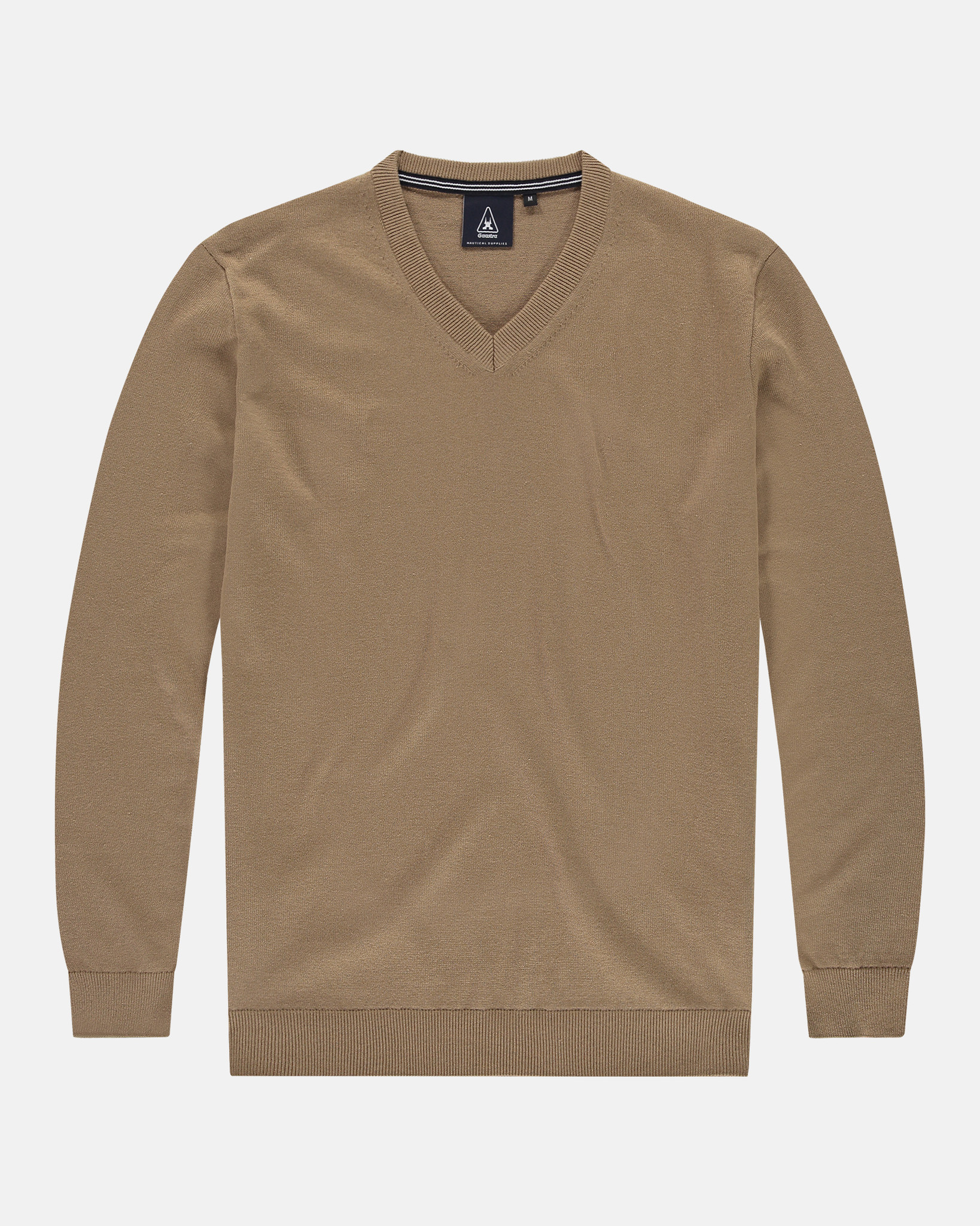 Der Schooner-Pullover mit V-Ausschnitt Tigers Eye