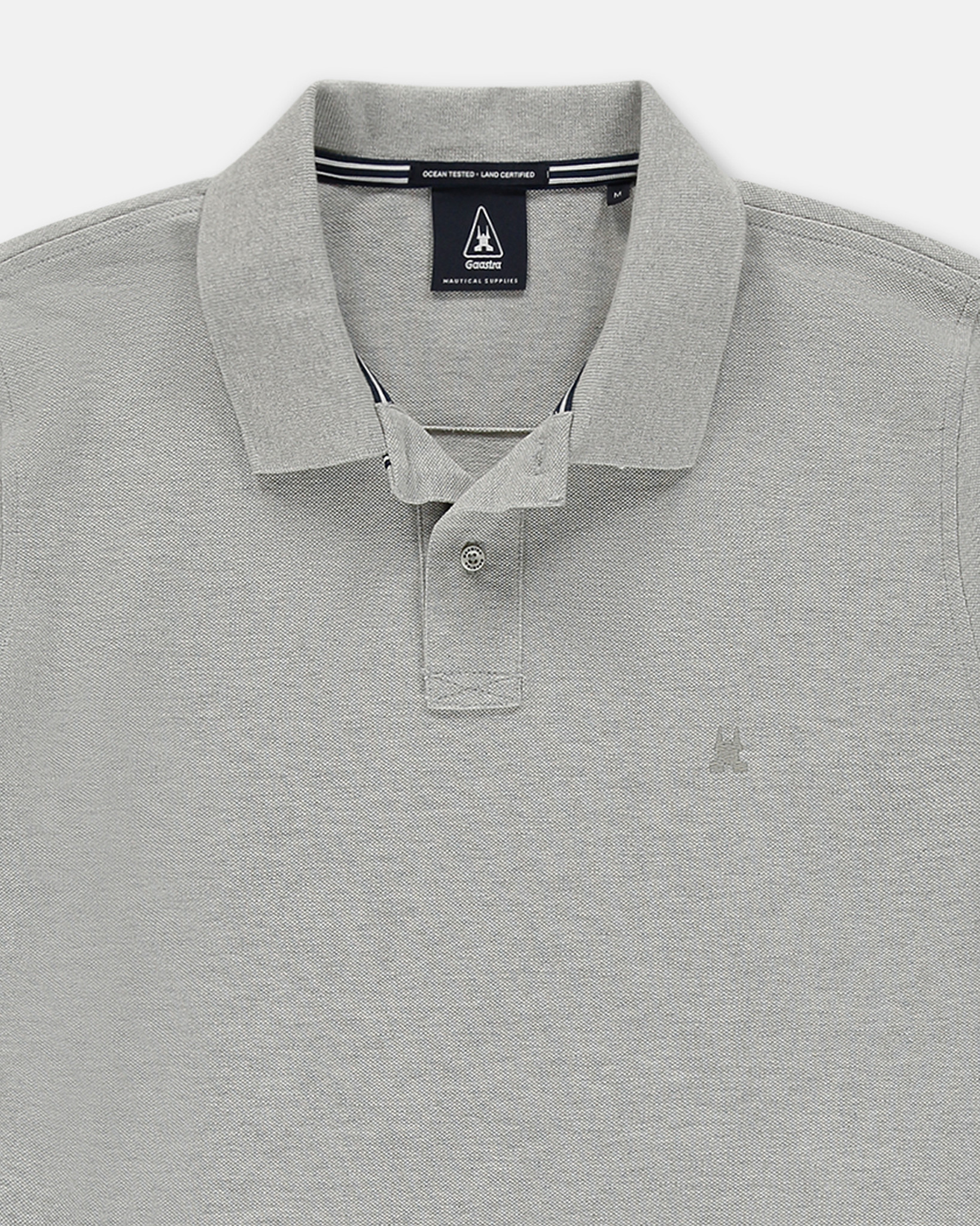 Poloshirt Spokane met lange mouwen Melange