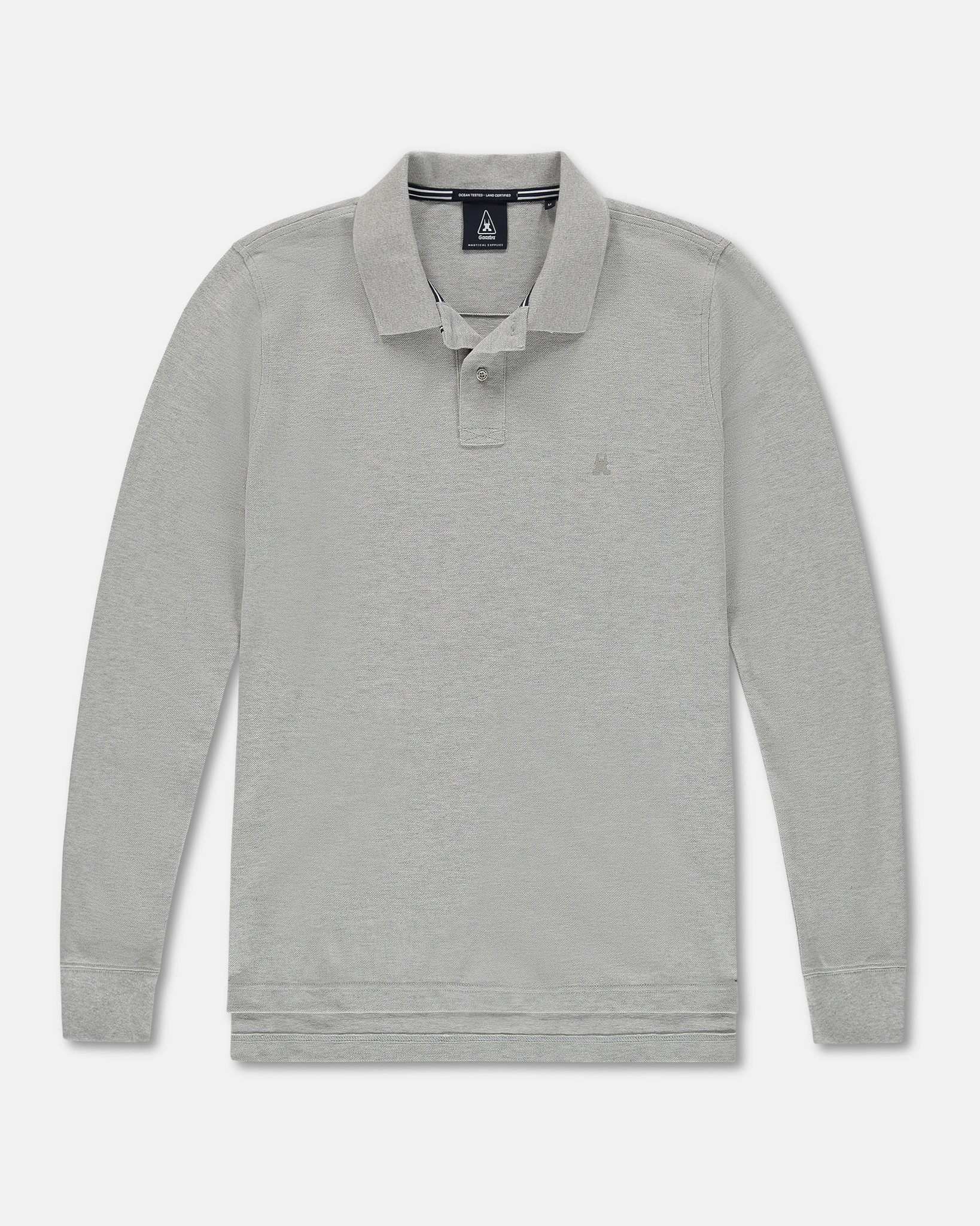 Poloshirt Spokane met lange mouwen Melange