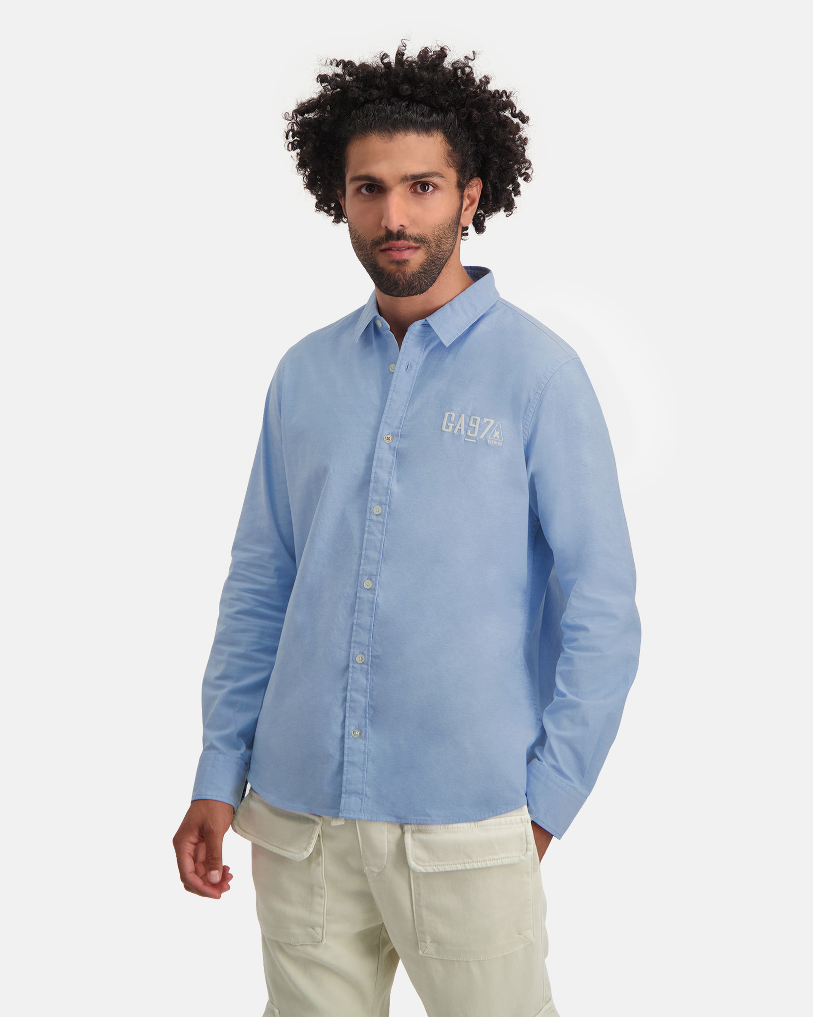 The South East stretch shirt Dephinium Blue