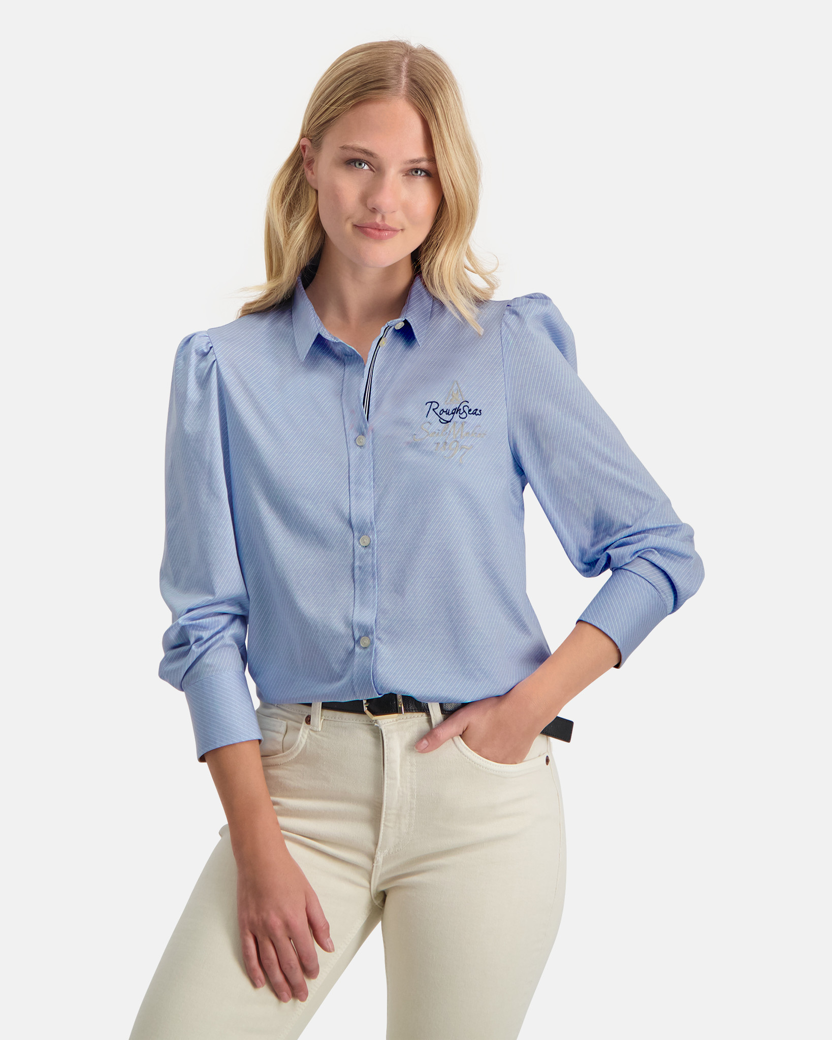 Stylish Mustique blouse Delphinium Blue