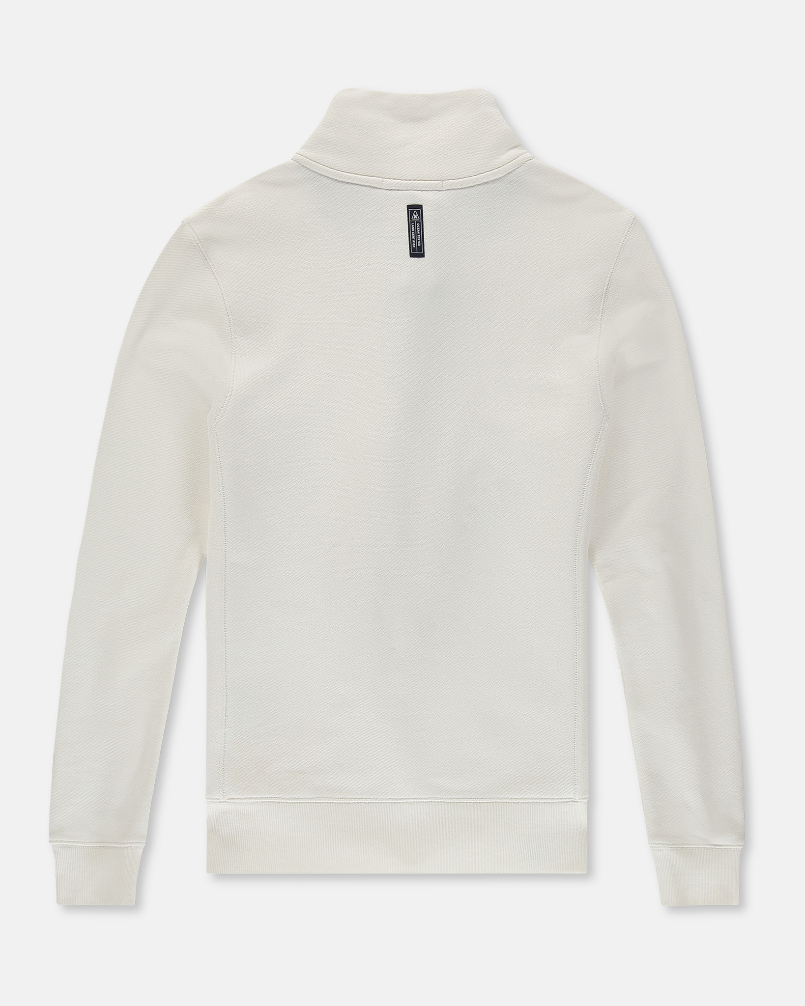 The cotton twill terry Sea Mist sweater Blanc