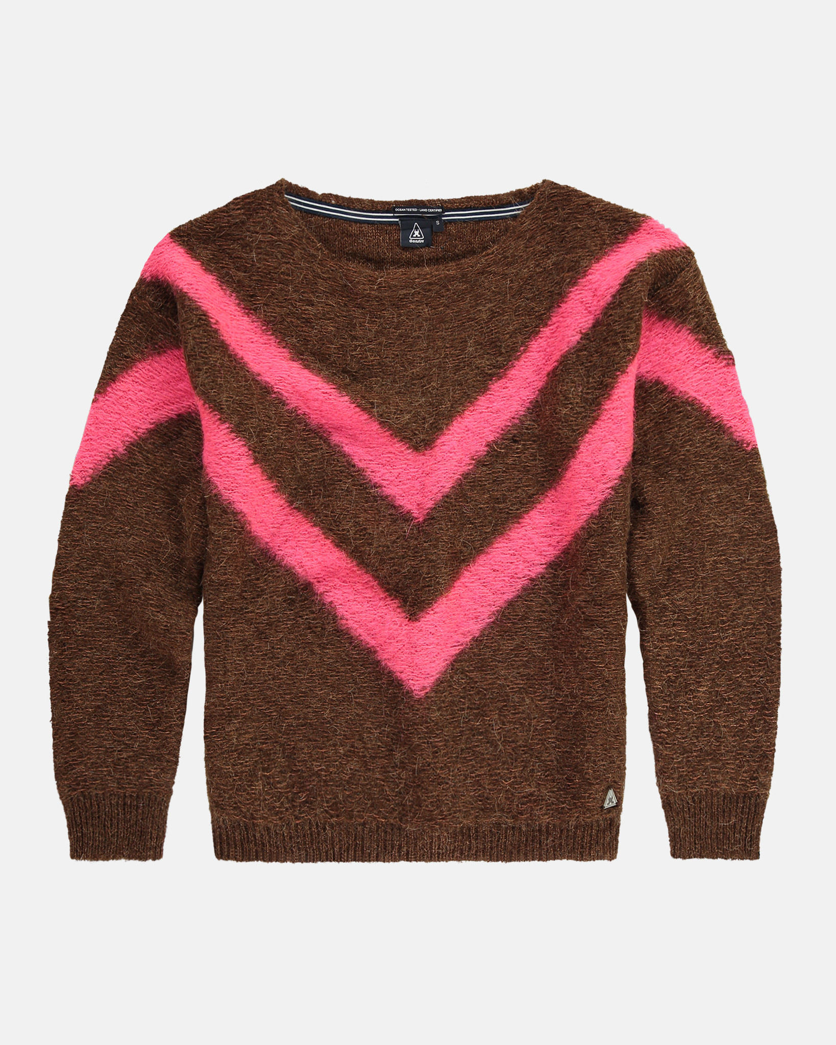 Mohair blend melange Pametta sweater Tortoise