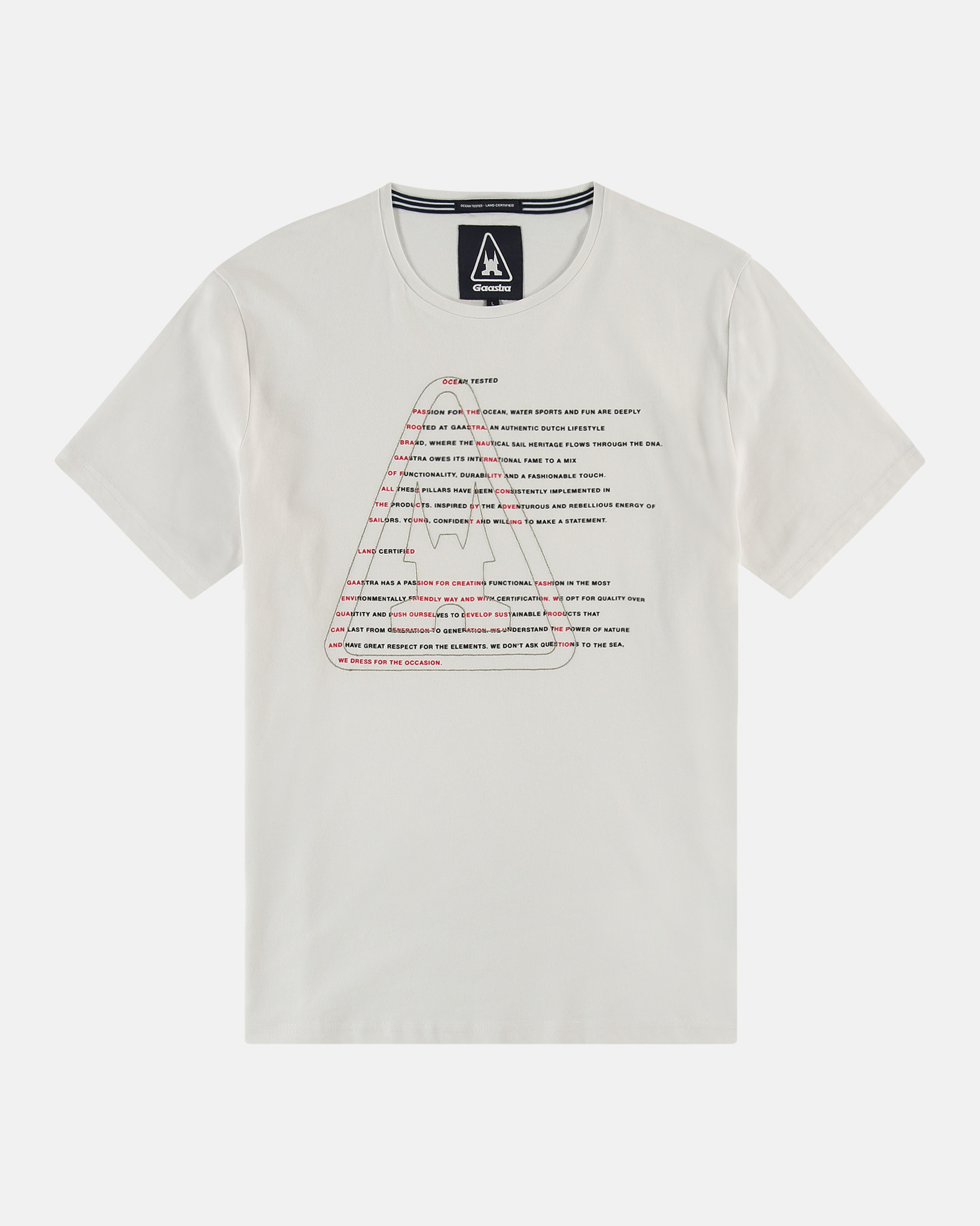 100% Baumwolle Warp-T-Shirt