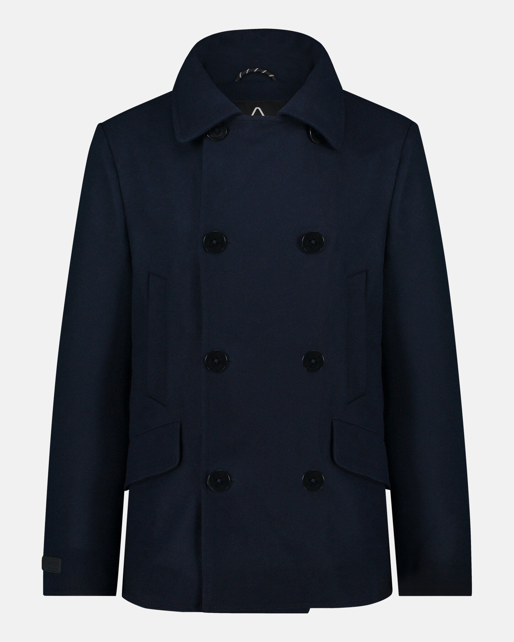De wollen double-breasted Griffin Peacoat