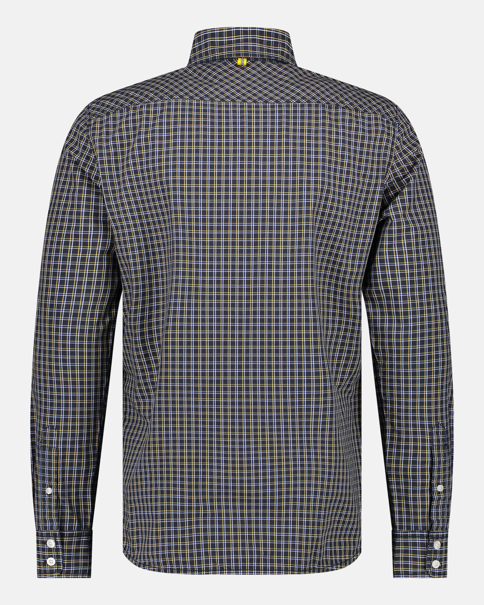 Regular fit geruit overhemd van katoen met button-down kraag en logo op de borst