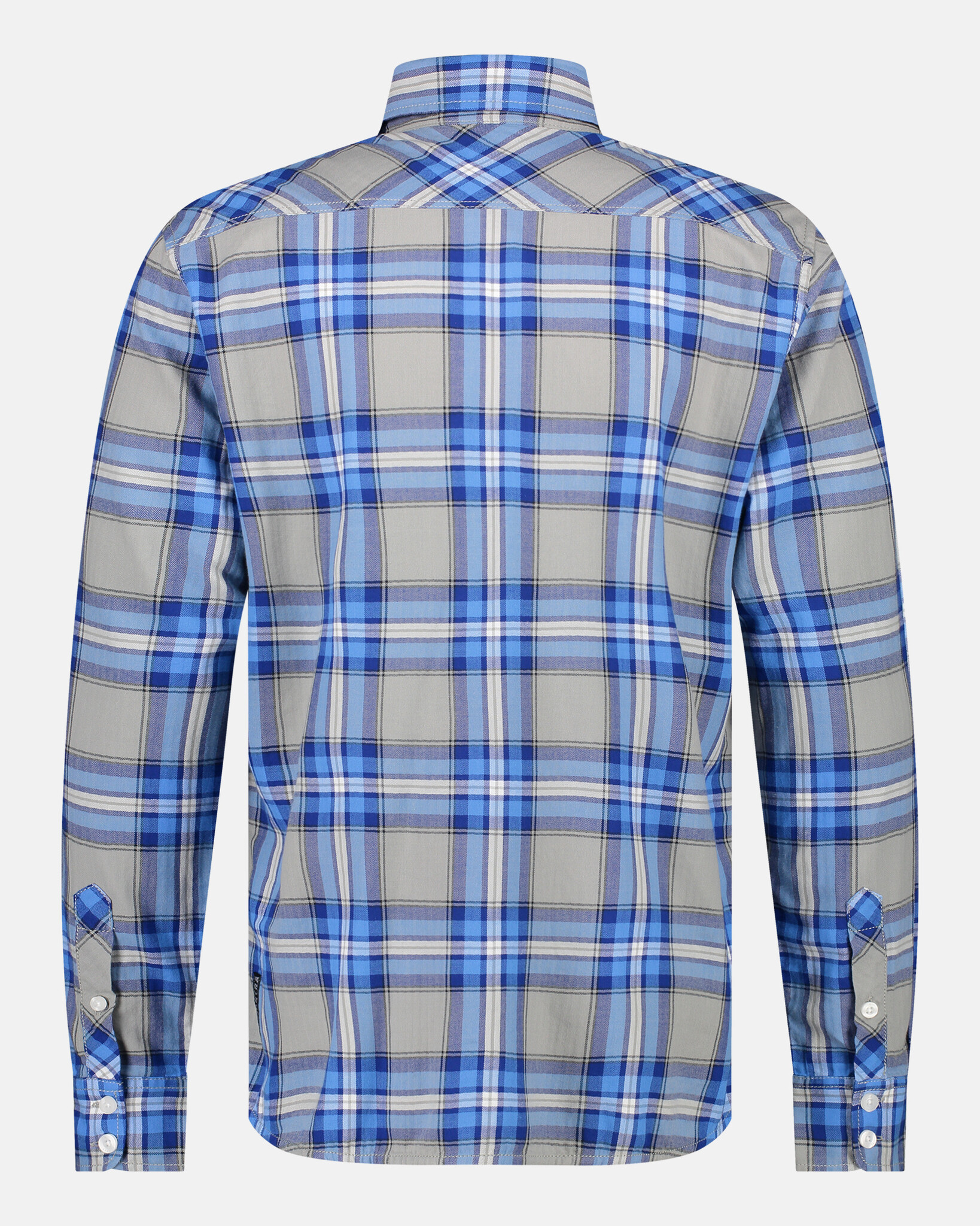 Chemise à carreaux 100% coton avec deux poches poitrine