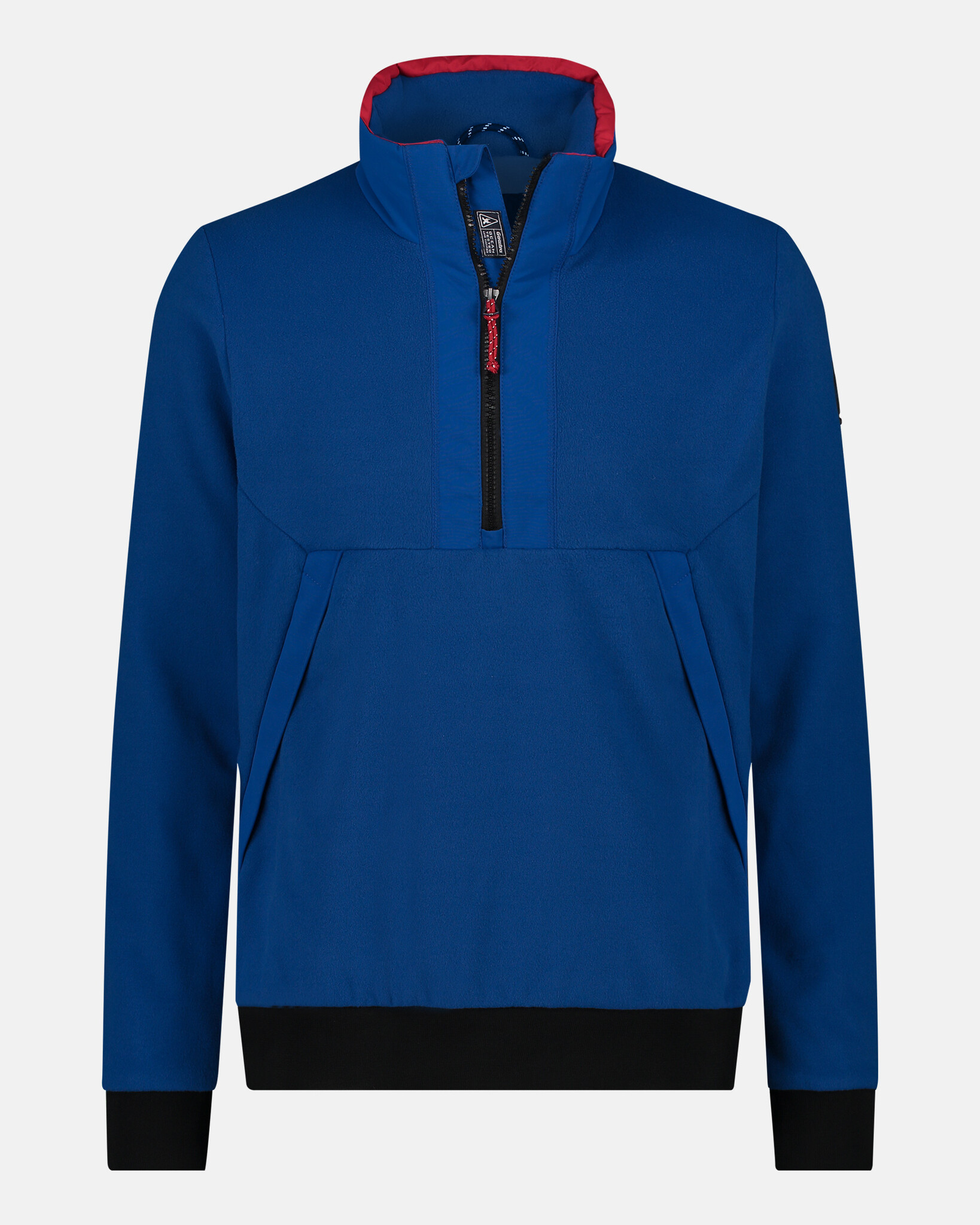 Fleece Anorak with windbreaker, made from 100% recycled polyester
