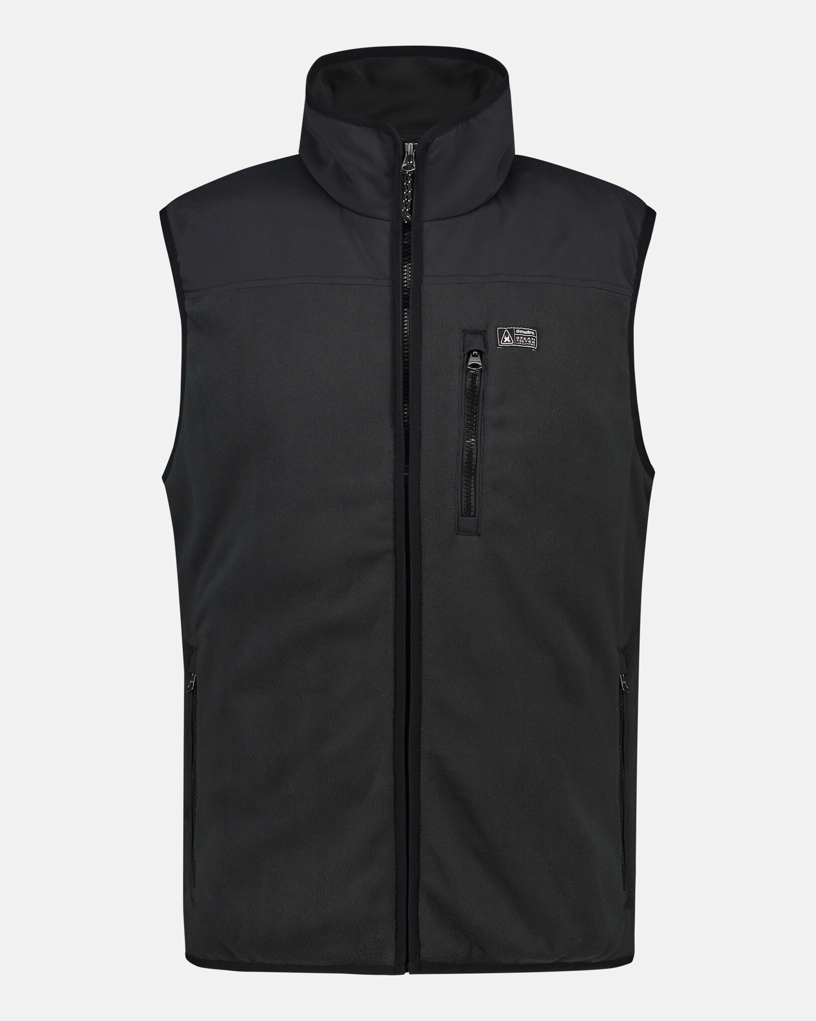 Winddichte fleece bodywarmer gewatteerd met 100% gerecycled polyester