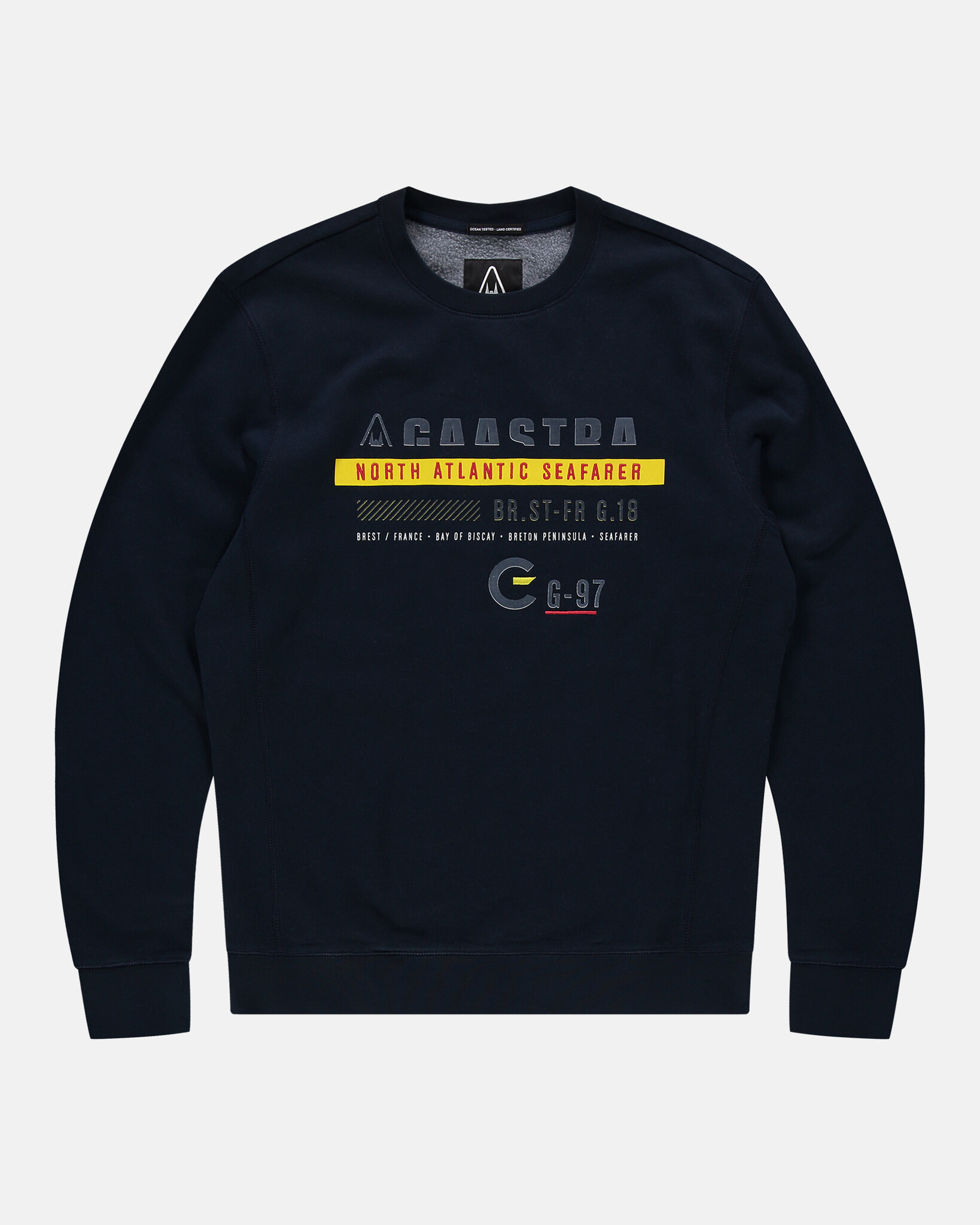 Round neck sweater with exclusive themed graphics