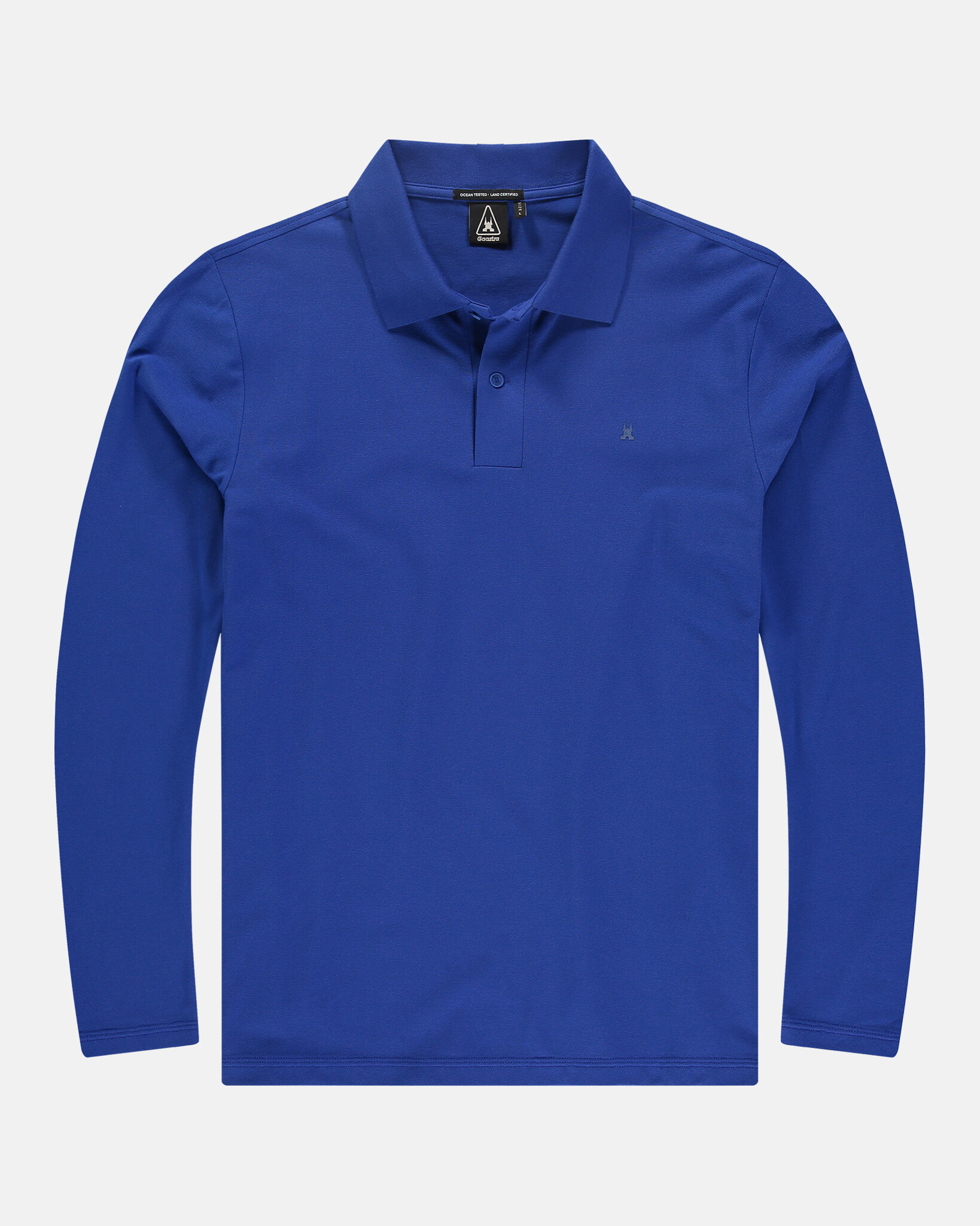 Piqué Polo Langarm shirt mit Elasthan