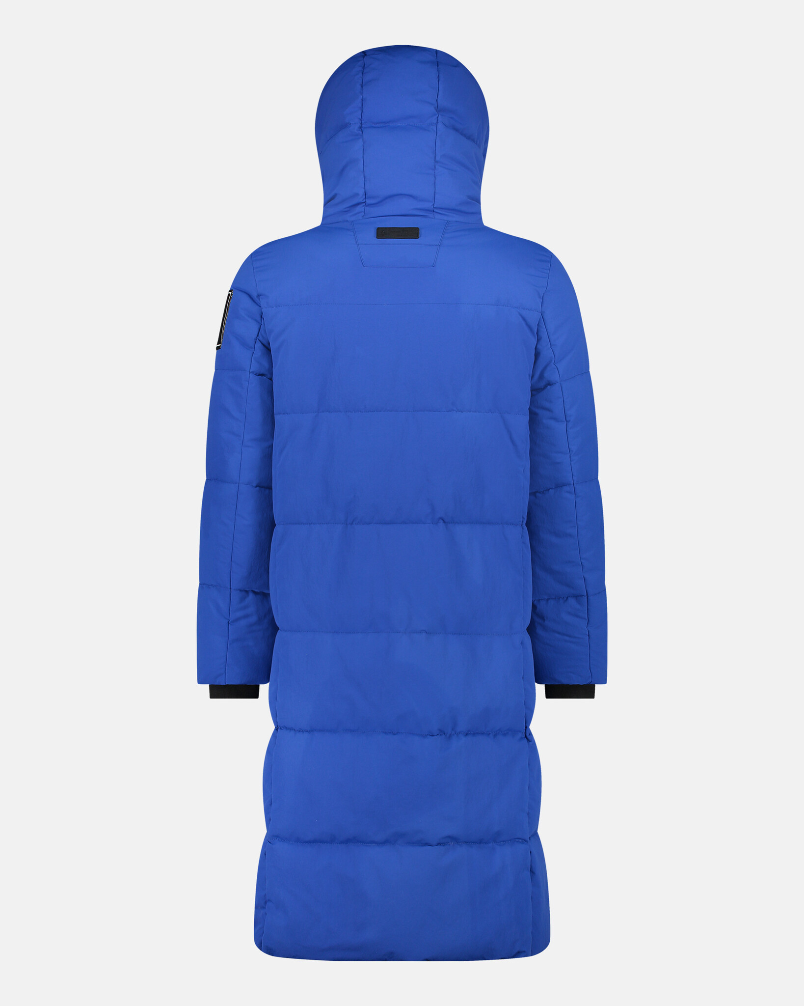 Nylon crinkle water repellent parka with fixed hood and REPREVE® filling