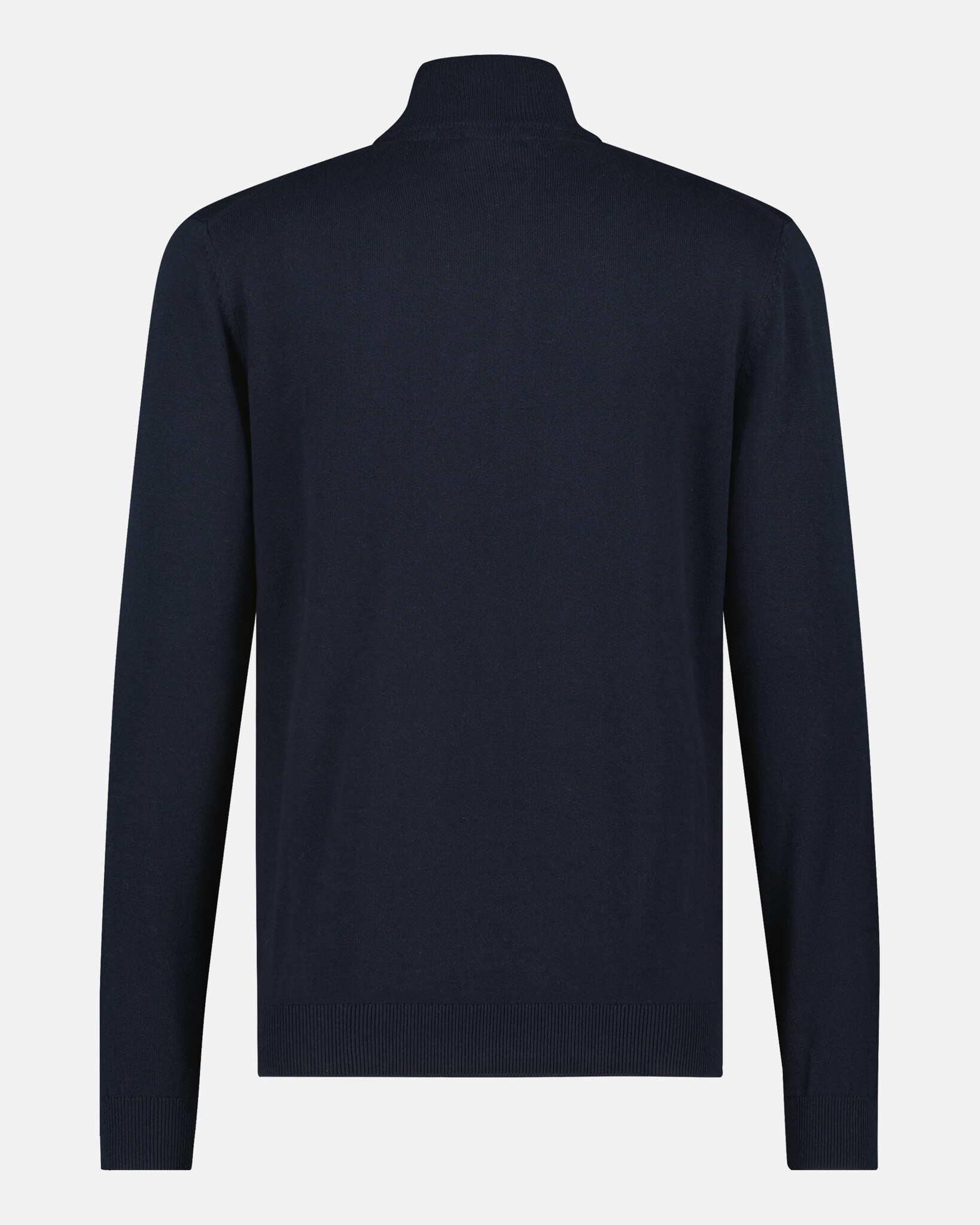 Half zip pullover van luxe zijde-katoenmix met trademark logo borduur