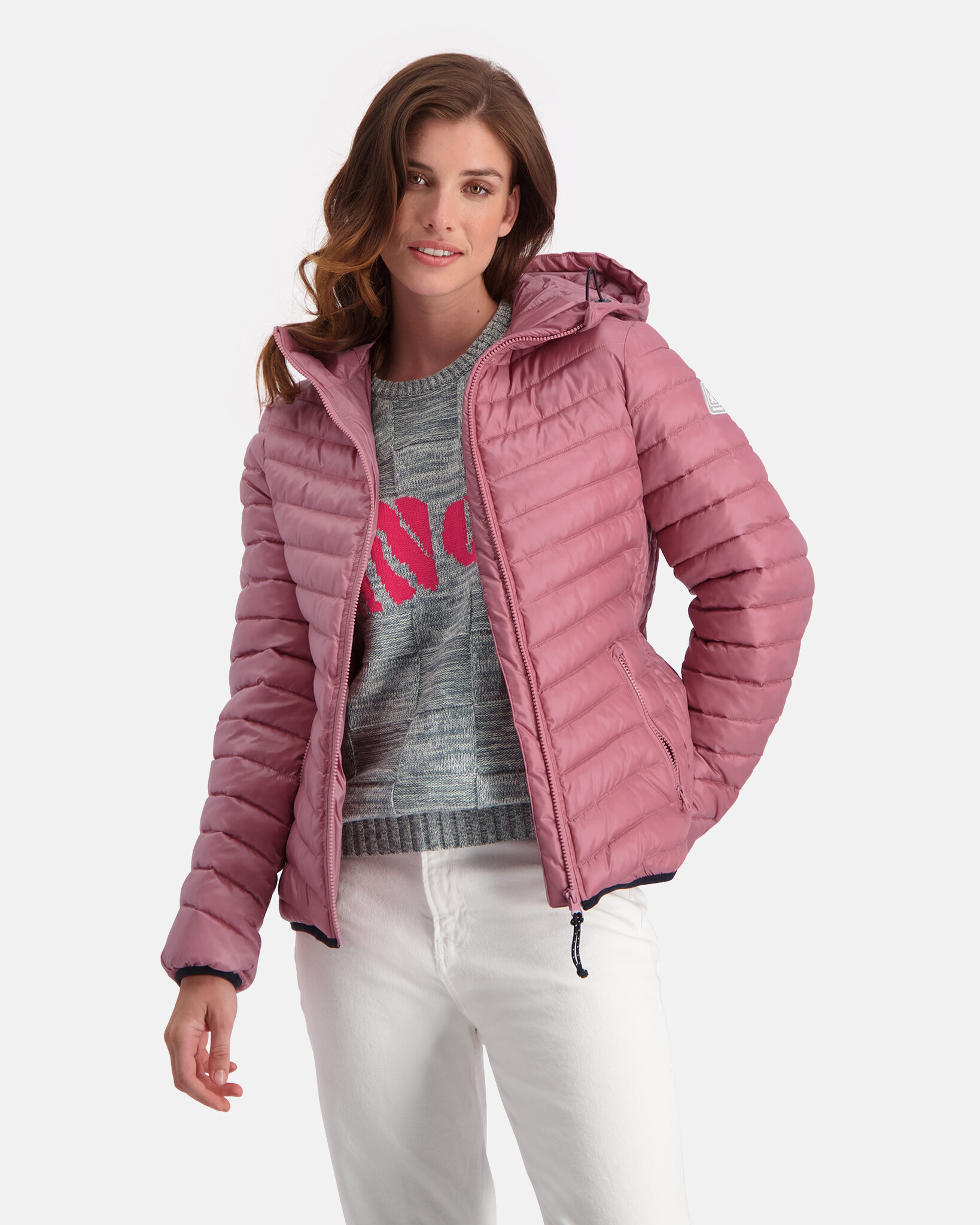 Womens Lightweight, water repellent bodywarmer with 100% recycled fabric and REPREVE®  filling