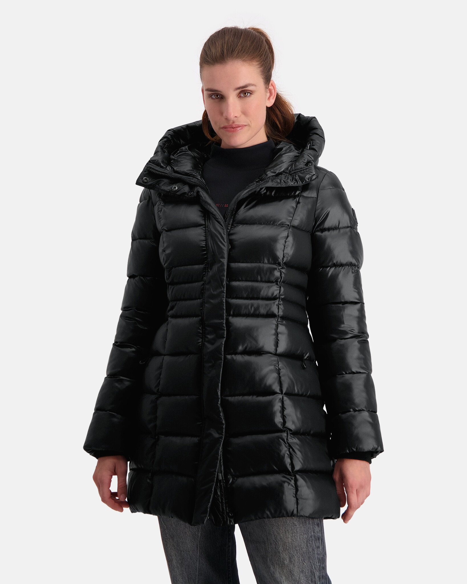 Puffer parka with 100% recycled fabric, REPREVE®  filling and water repelent finish