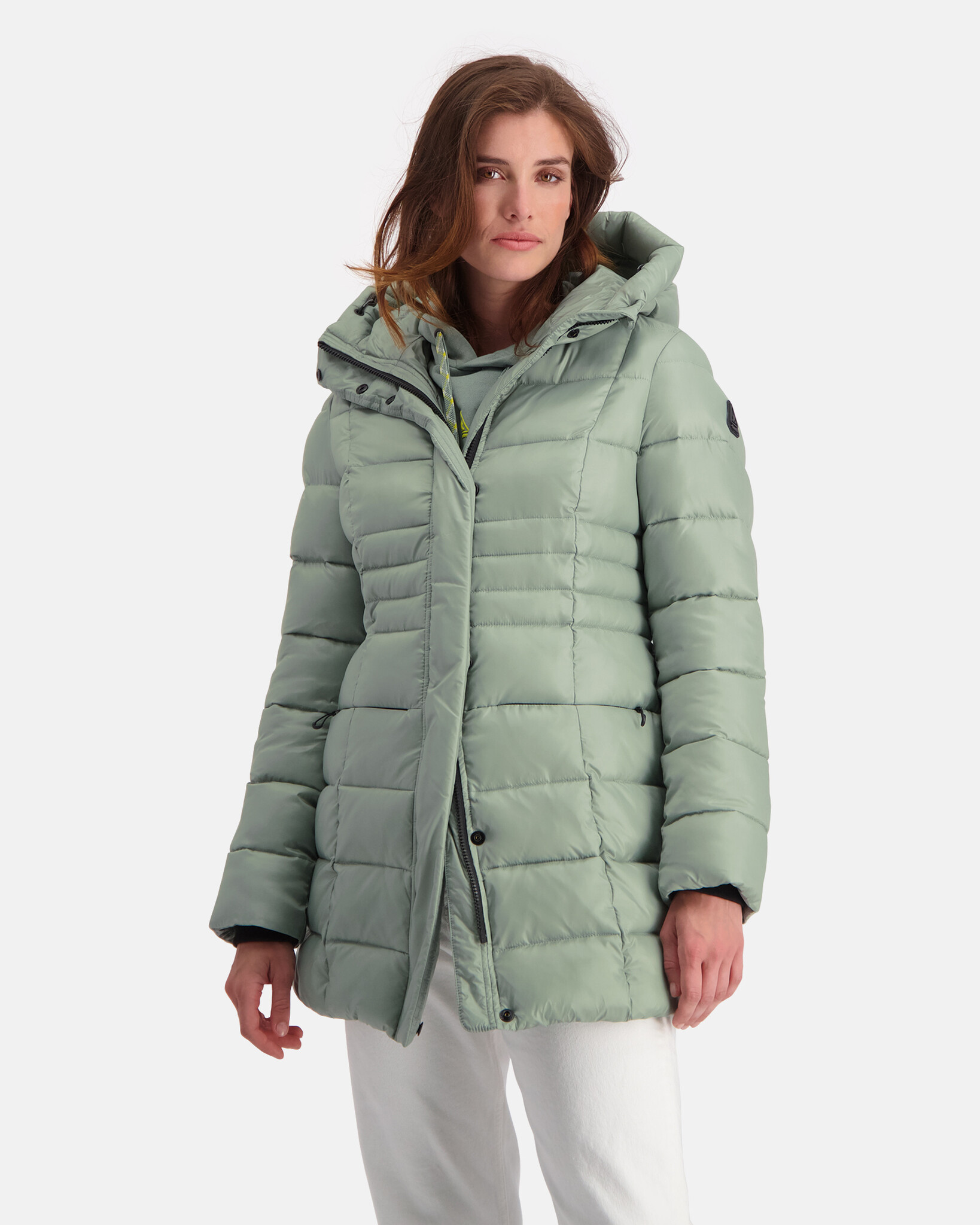 Puffer parka with 100% recycled fabric, REPREVE®  filling and water repelent finish