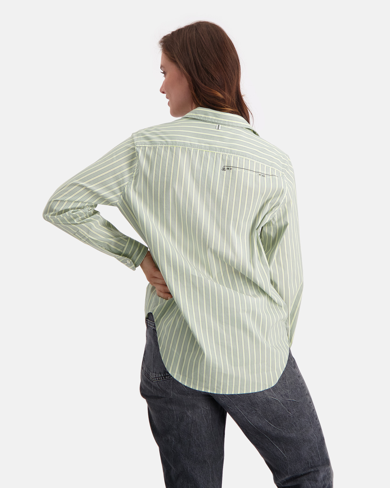 Regular fit yarn dyed striped blouse