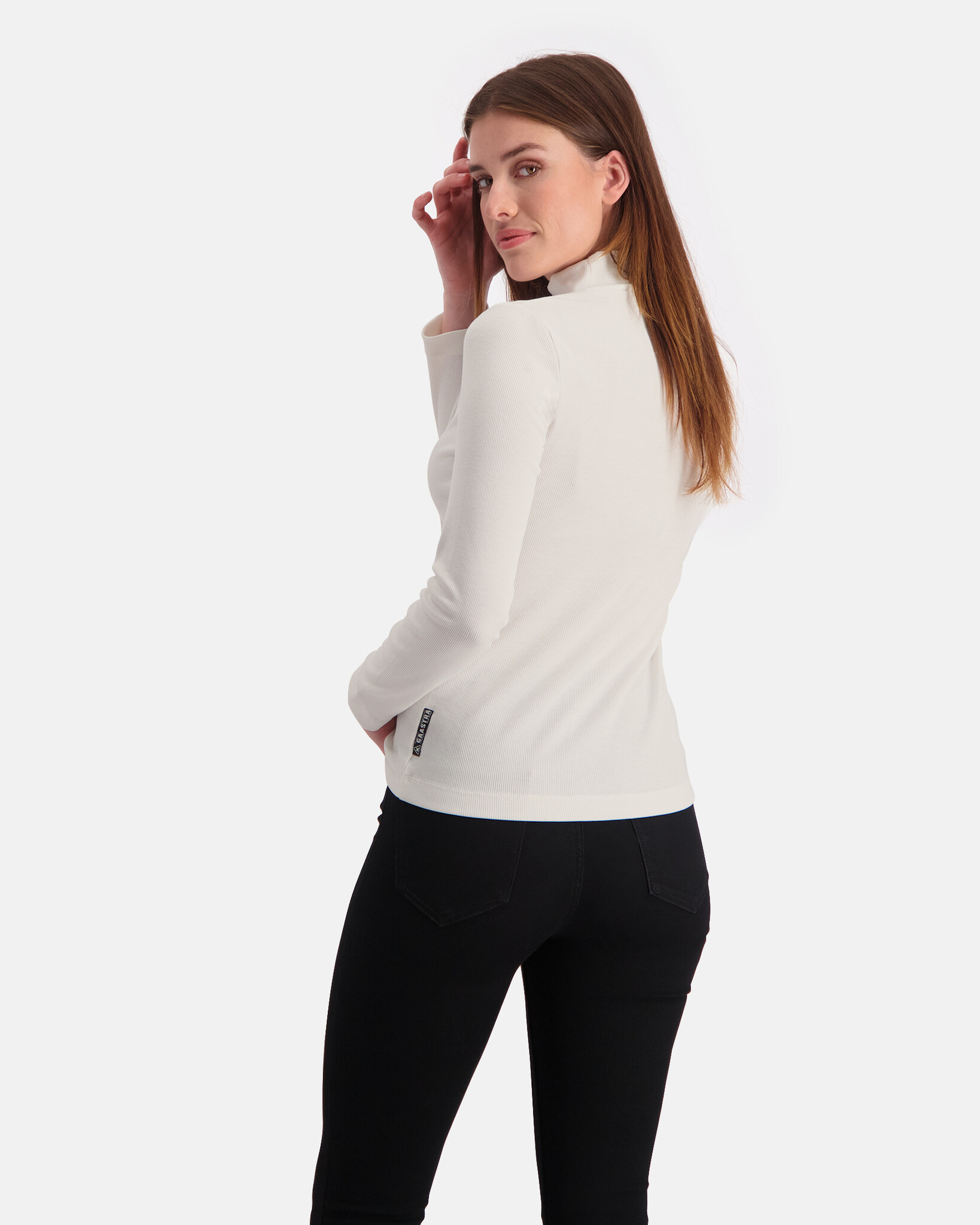 Rippstrick Rollkragen longsleeve top