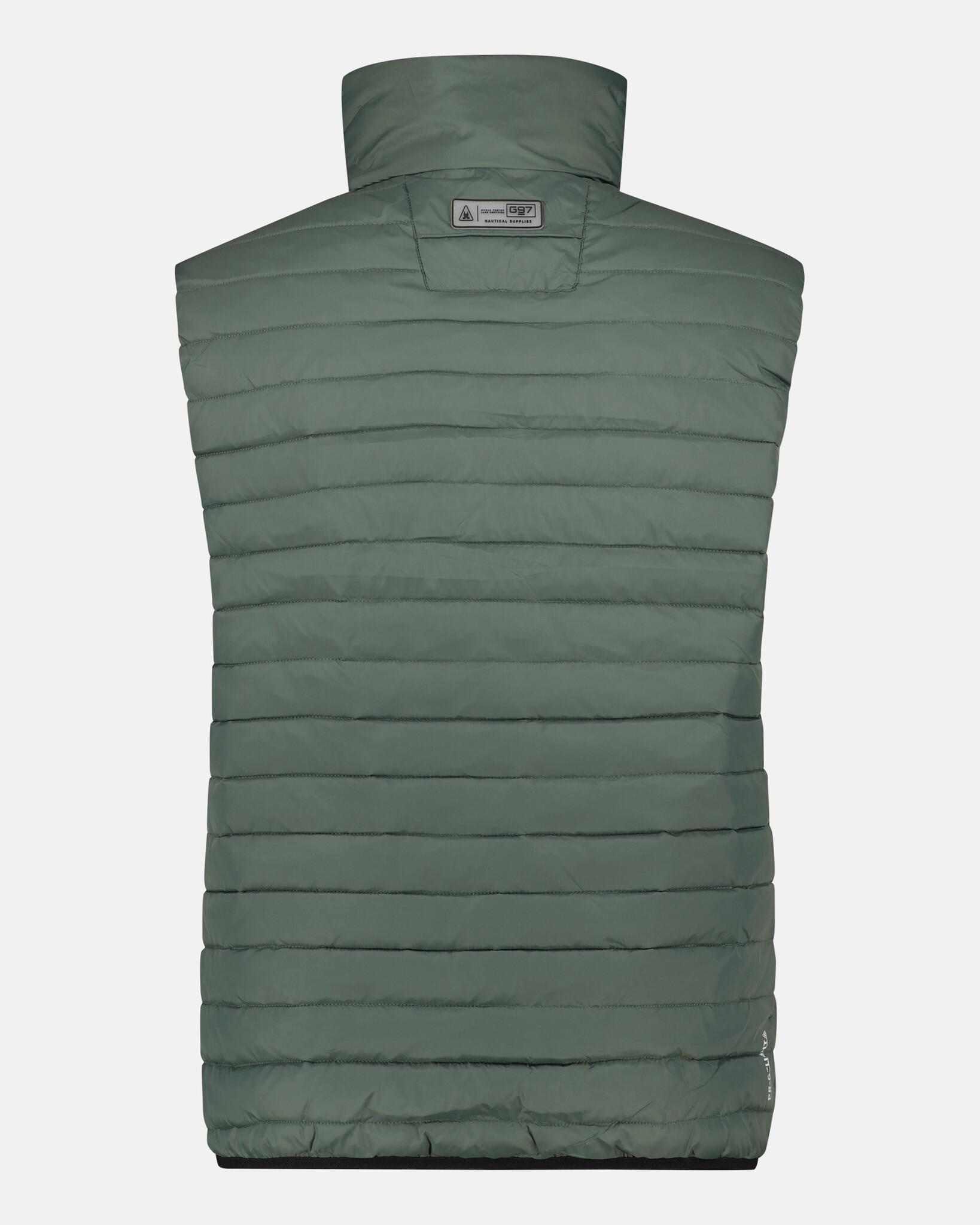 Heren lichtgewicht waterafstotende bodywarmer van 100% duurzaam materiaal en REPREVE® voering