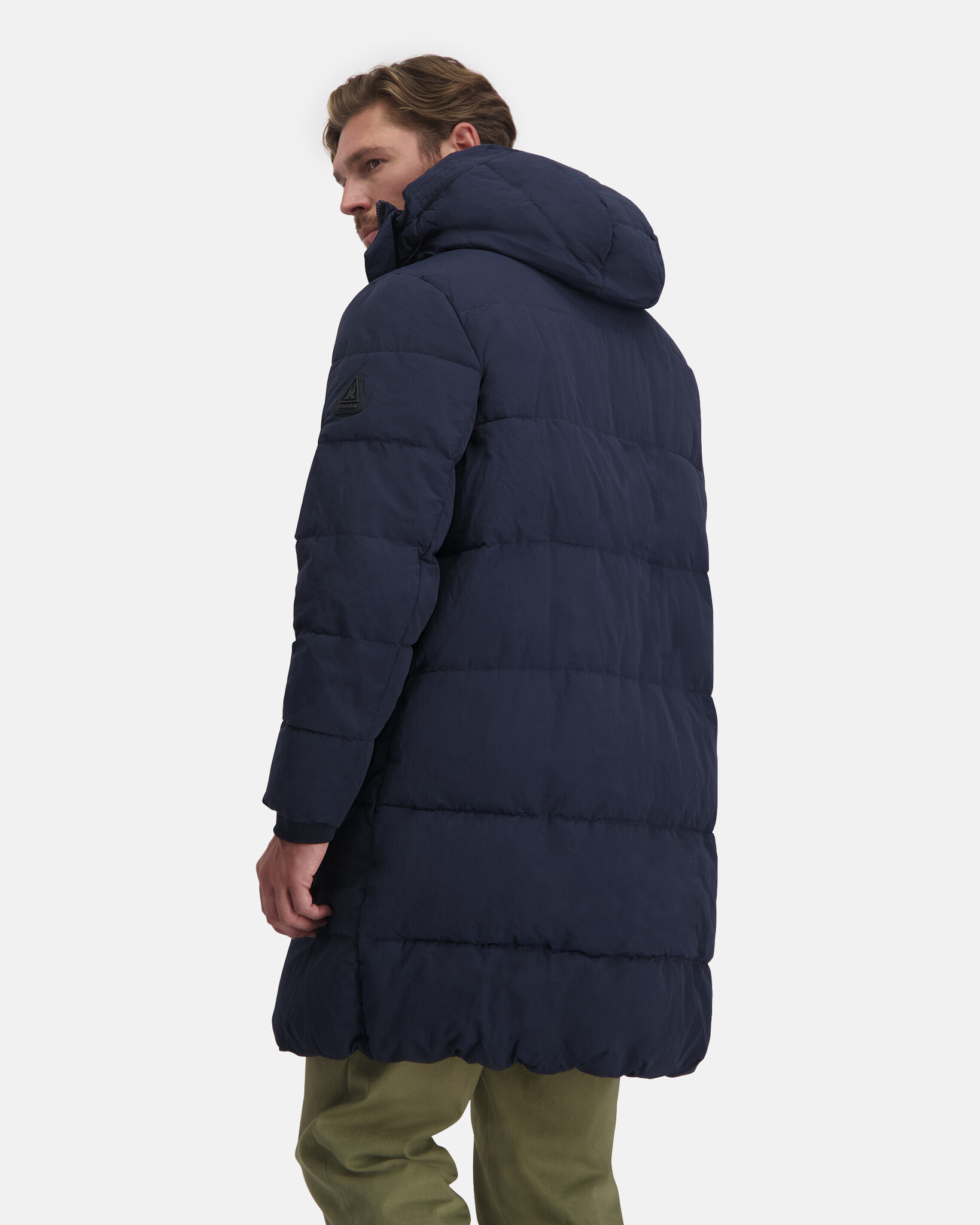 Wasserabweisende langer Puffer Jacke mit feste Kapuze und nachhaltigem REPREVE®-Füllung