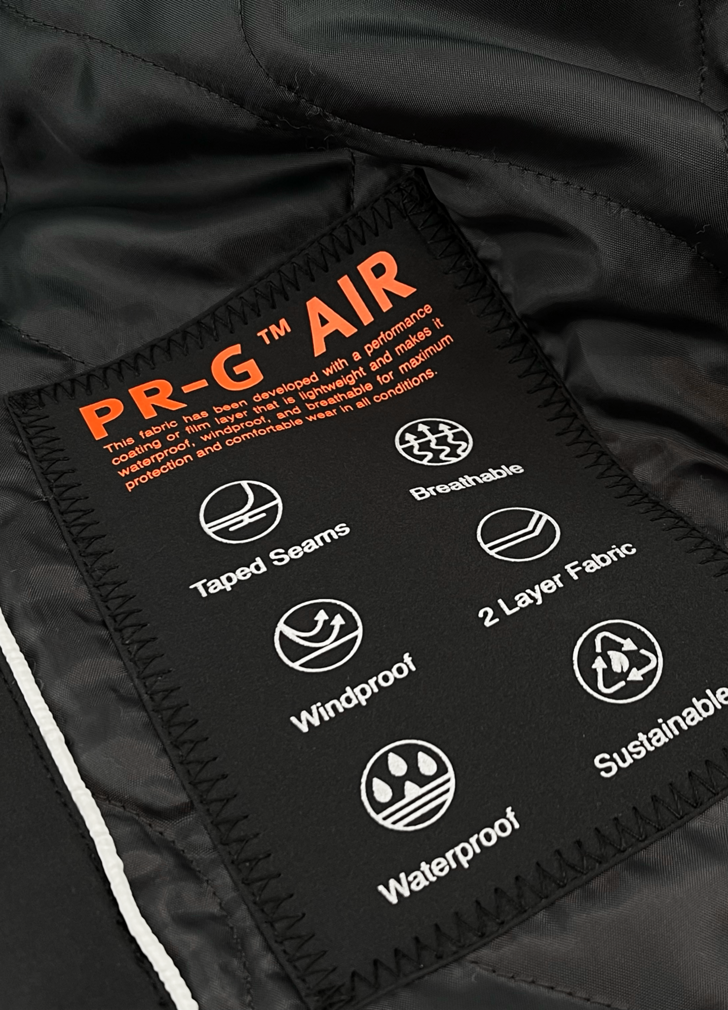 Wasserfeste 2-lagige mechanische Stretch Stoff Jacke mit abnehmbarer Kapuze und REPREVE®-Futter