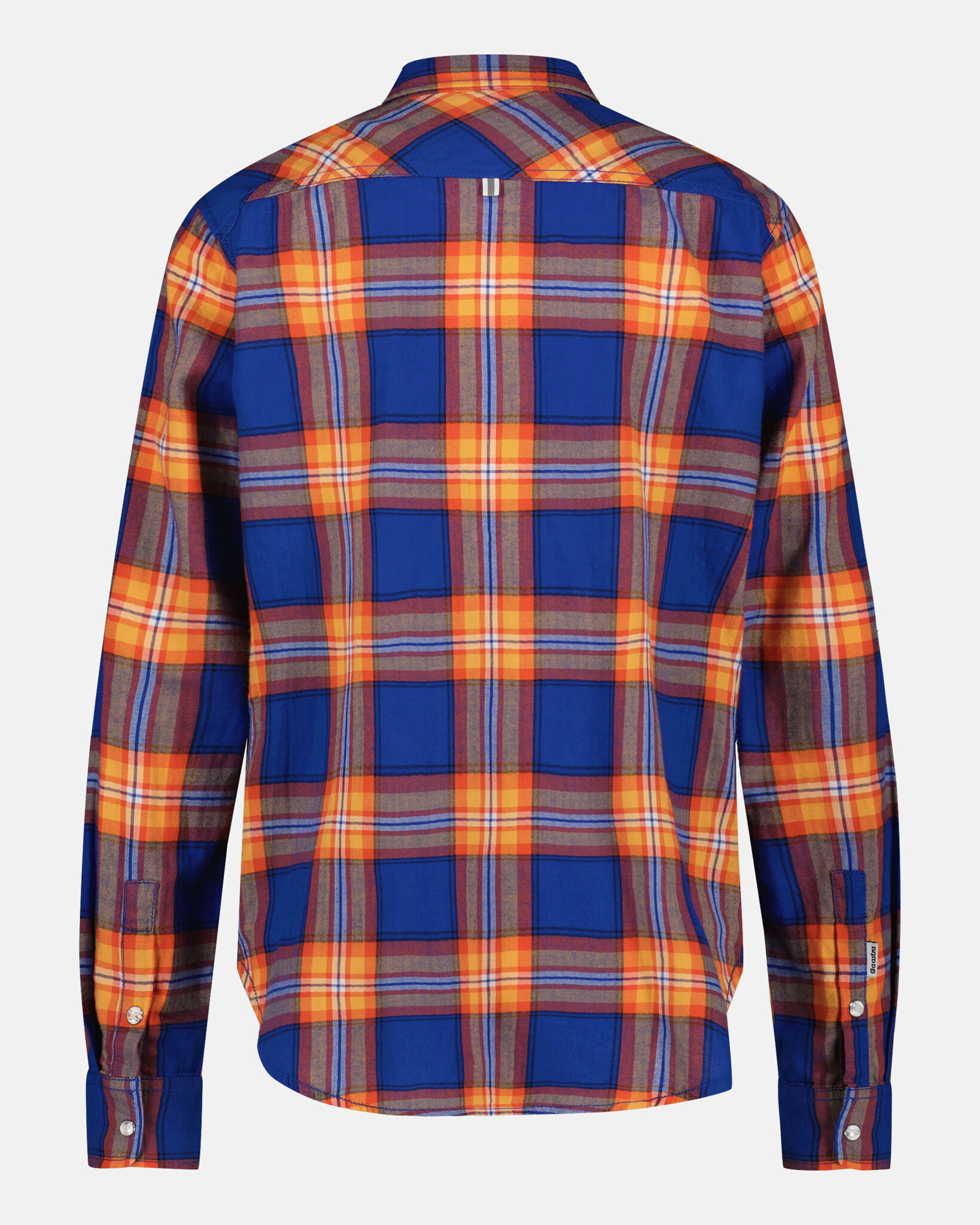 Womens Regular fit 100% cotton herringbone, yarn dyed check shirt with two chest pockets and bias cut yoke