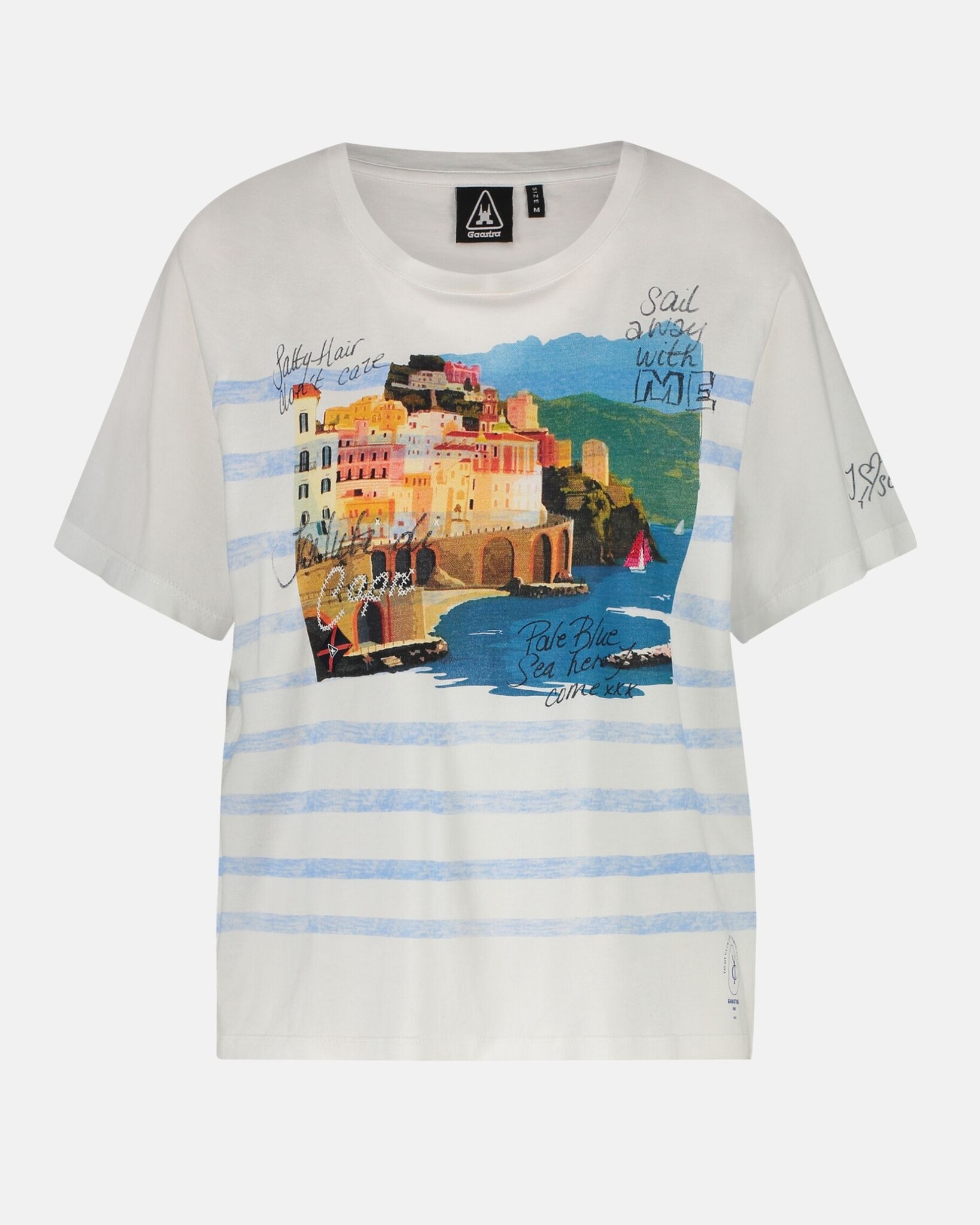 Luxe katoenen T-shirt met nautisch geïnspireerde Artwork