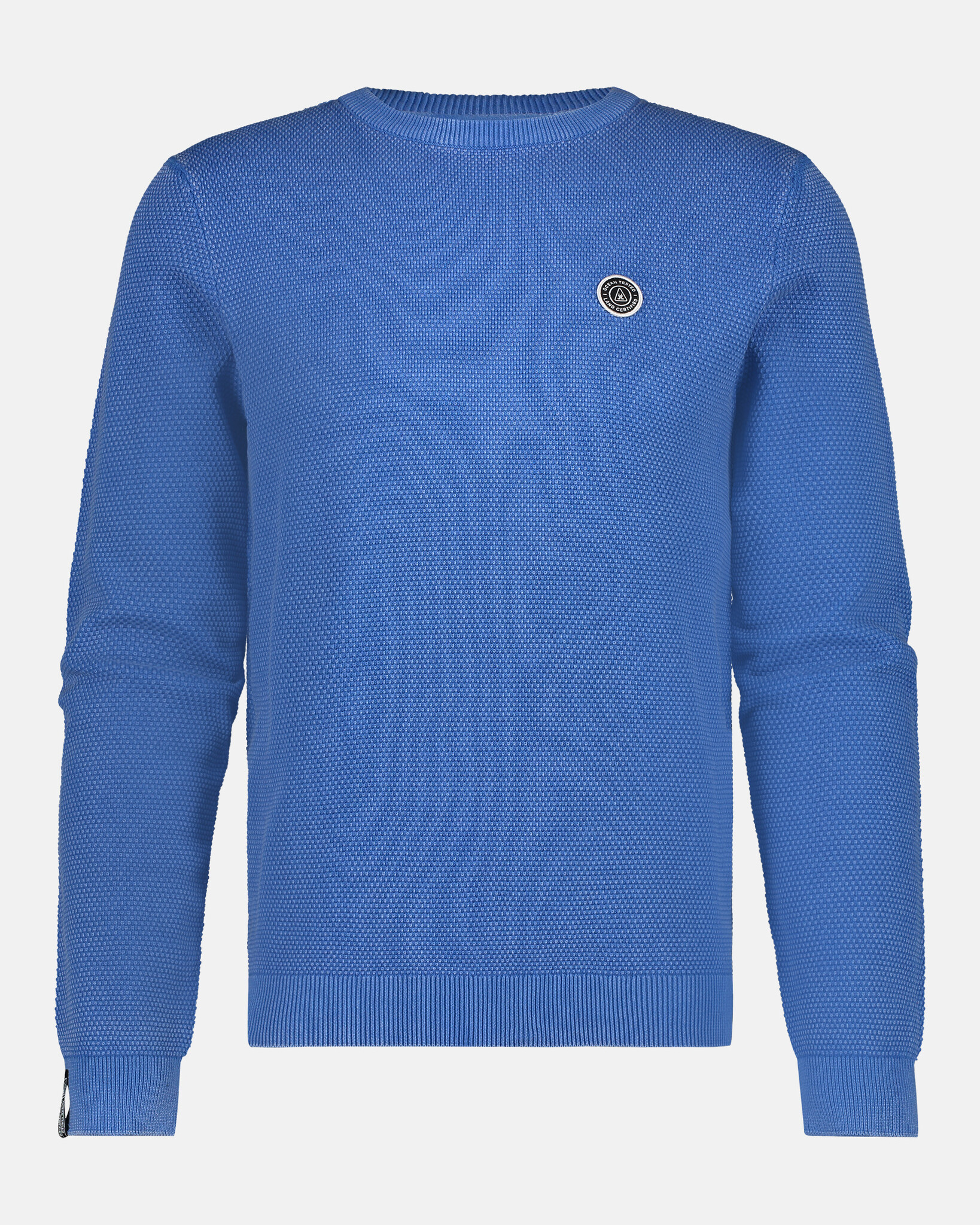 Garment dyed BOYD Casual Cotton Knit Pullover with Branded Badge