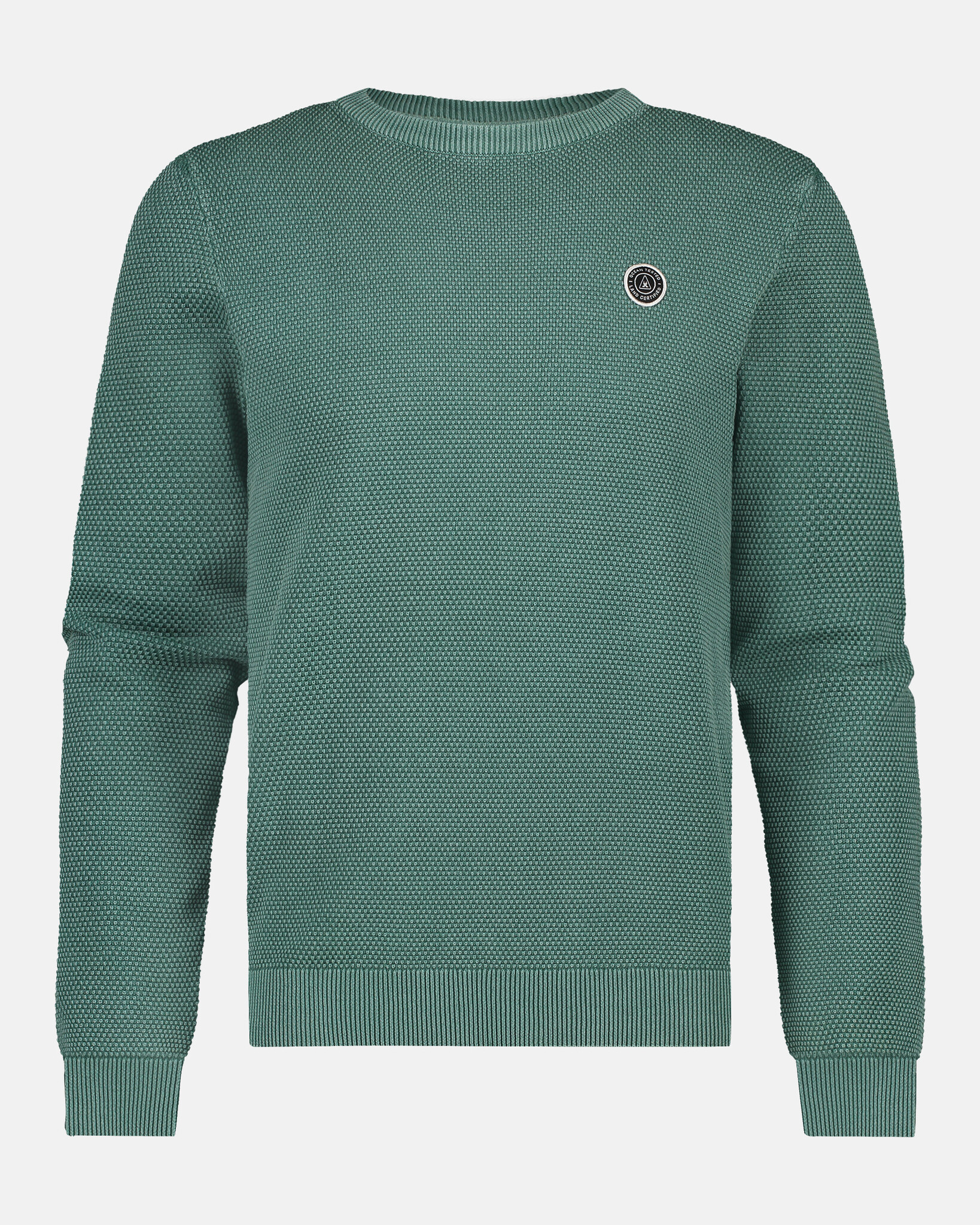 Garment dyed BOYD Casual Cotton Knit Pullover with Branded Badge