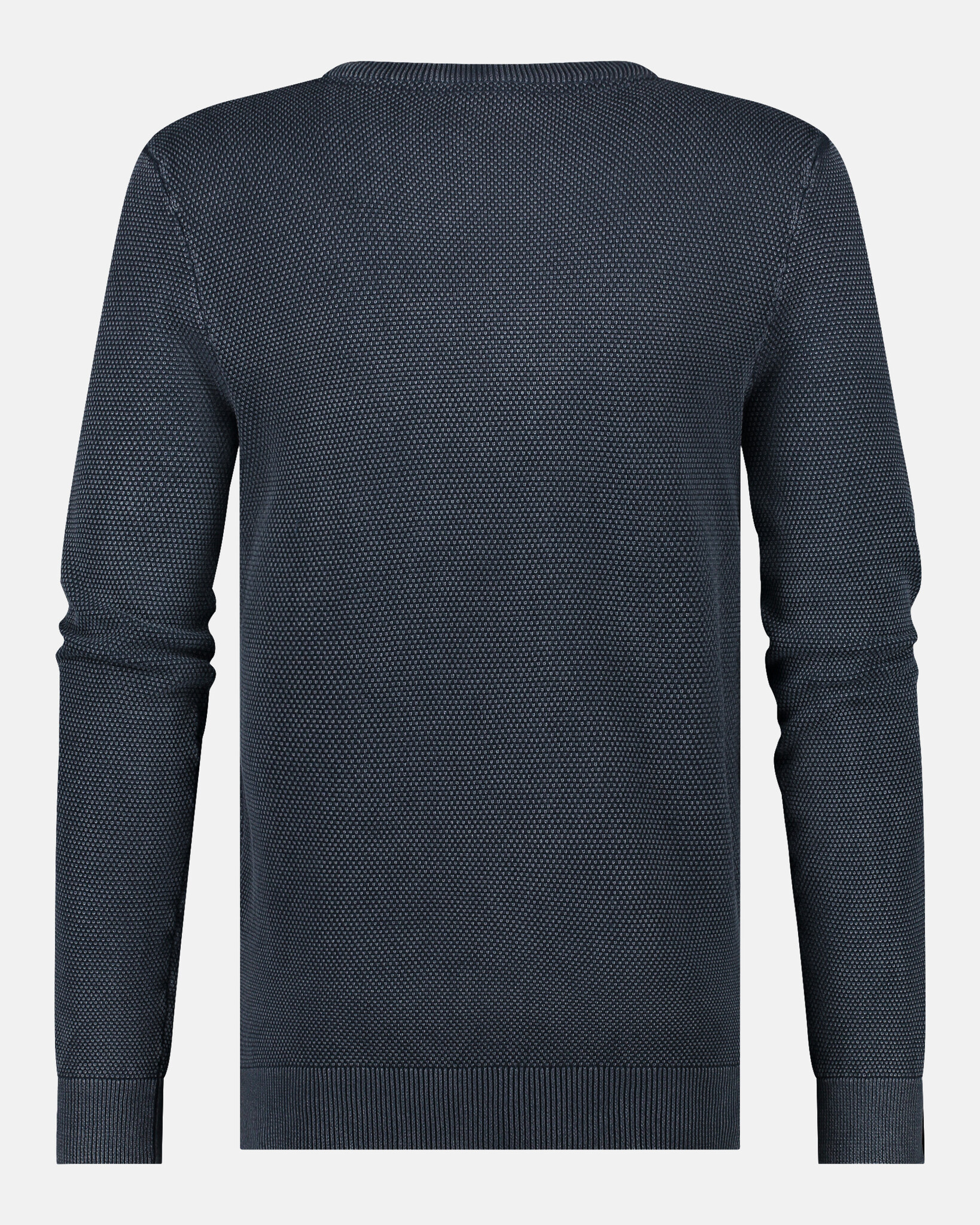 Garment dyed BOYD Casual Katoenen Gebreide Trui met Merkembleem