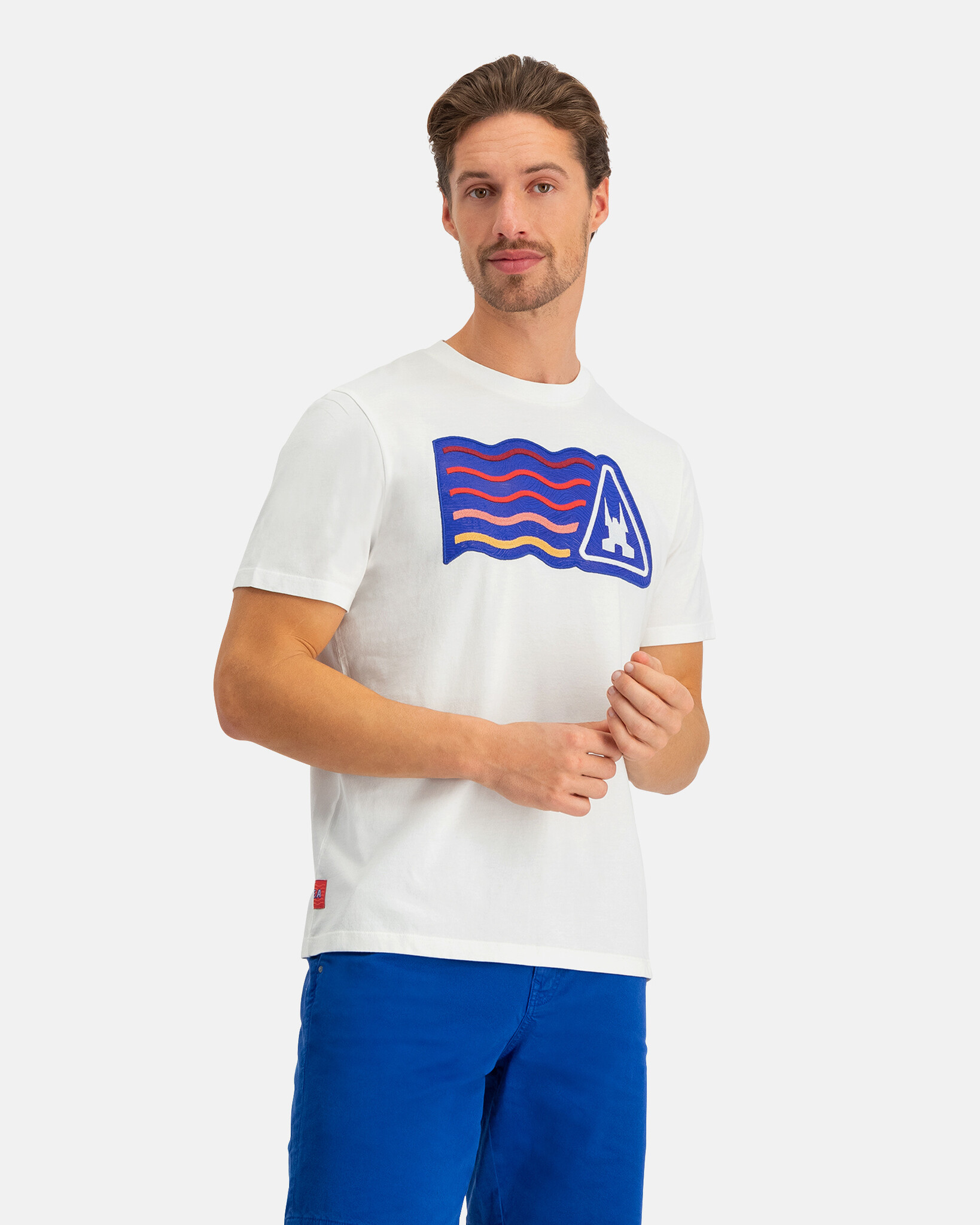 Regular Fit Katoenen T-shirt met Nautische Artwork