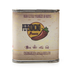 Extra vergine olijfolie 'peperoncino' in blik 100 ml