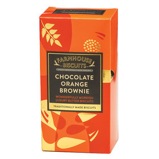 Biscuits au beurre Brownie chocolat-orange 150 g - Boîte 12 pièces