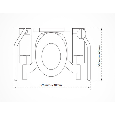 Aerolet toiletlift type SF Diagonaal