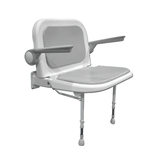 Douchezitje met rugleuning extra breed- 70 cm