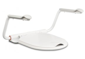 Support toiletbril met armsteunen