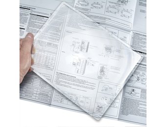 Vergrootglas plat - hard