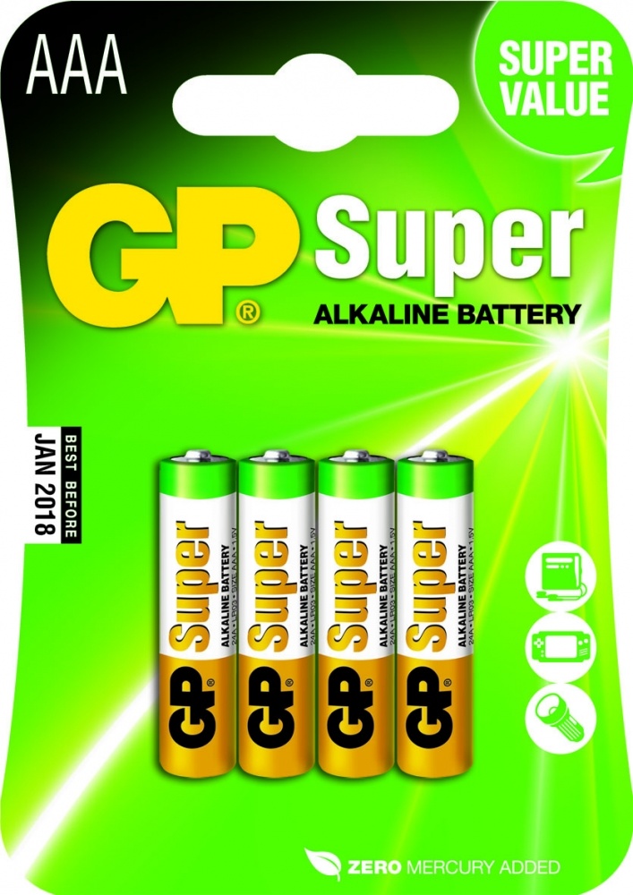 GP Batterijen AAA verpakking